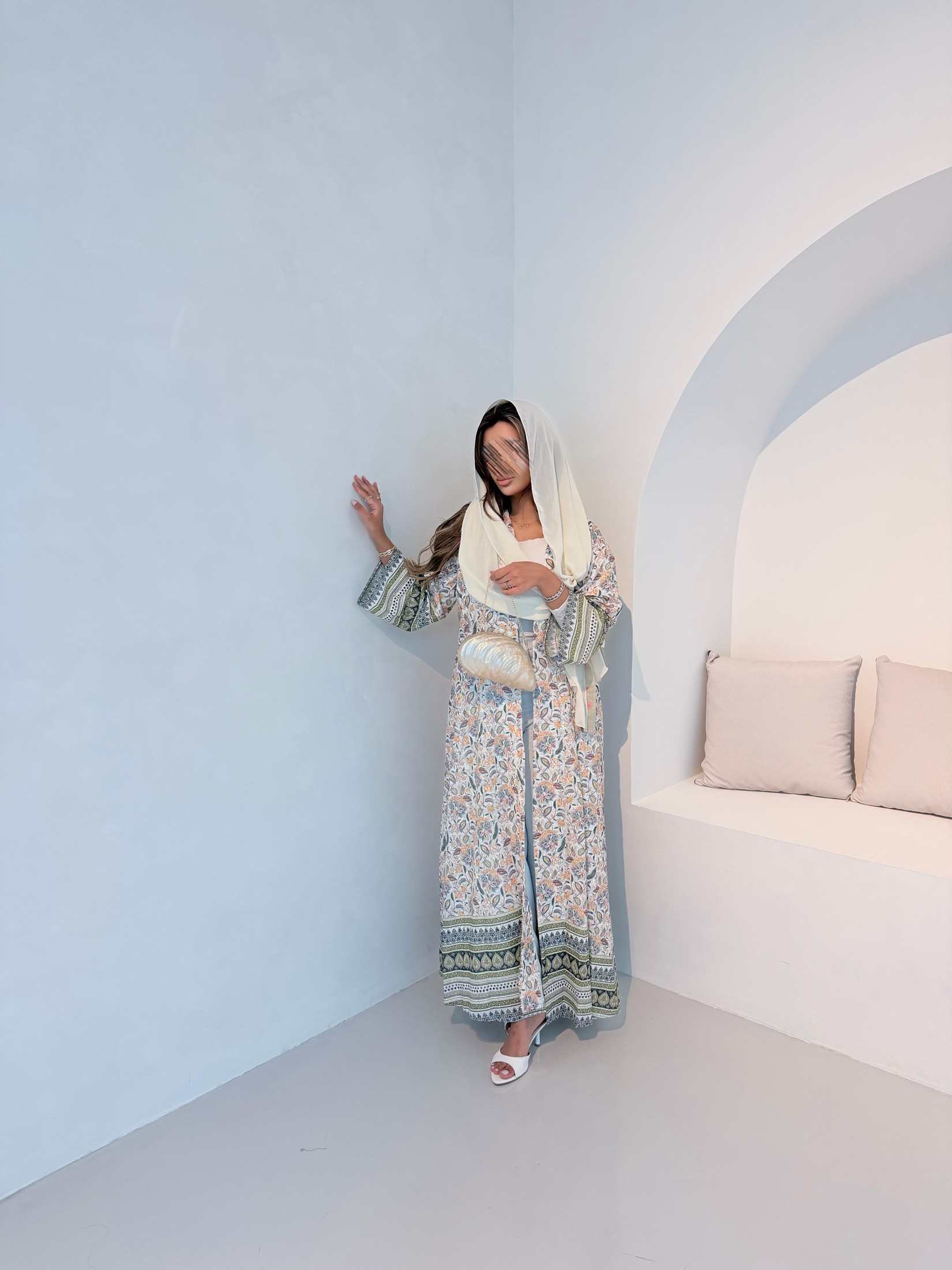 MWT5107 - قماش ركامه قصة نص كلوش طباعه - Aya