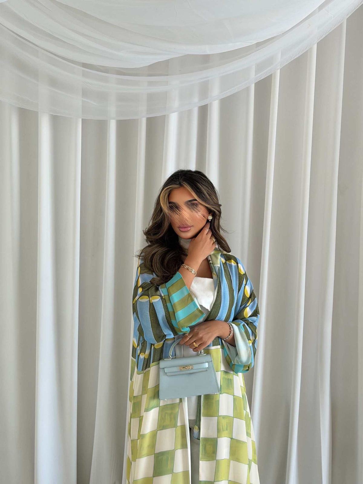 MWT2110 - عباية طباعة صيفية Summer Printed Abaya - Aya