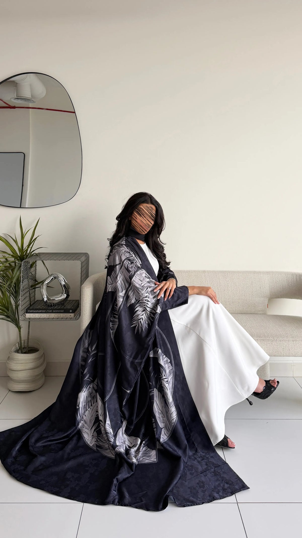 MWT1431 عباية طباعة | Printed Abaya