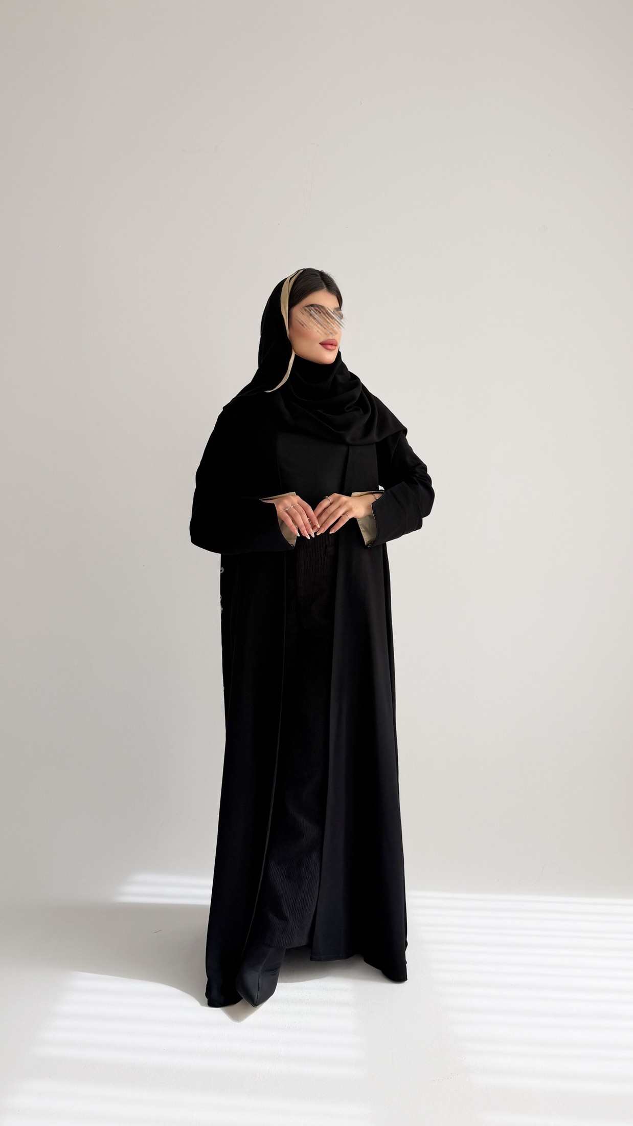 MWT1041 - عباية بني بتطريز - Aya