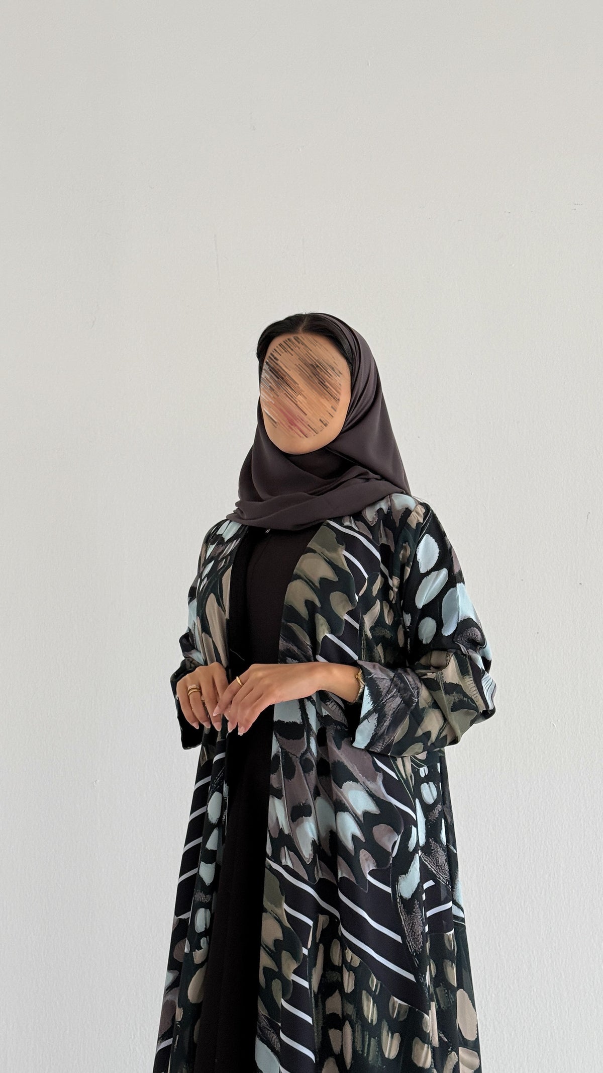 MWT2133 - عباية طباعة- Printed Abaya