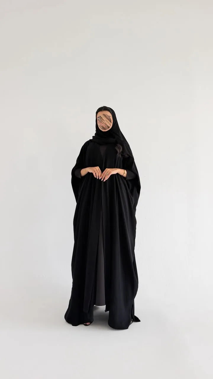 MWT4094 - عباية بشت خام كوبا اكمام استرتش