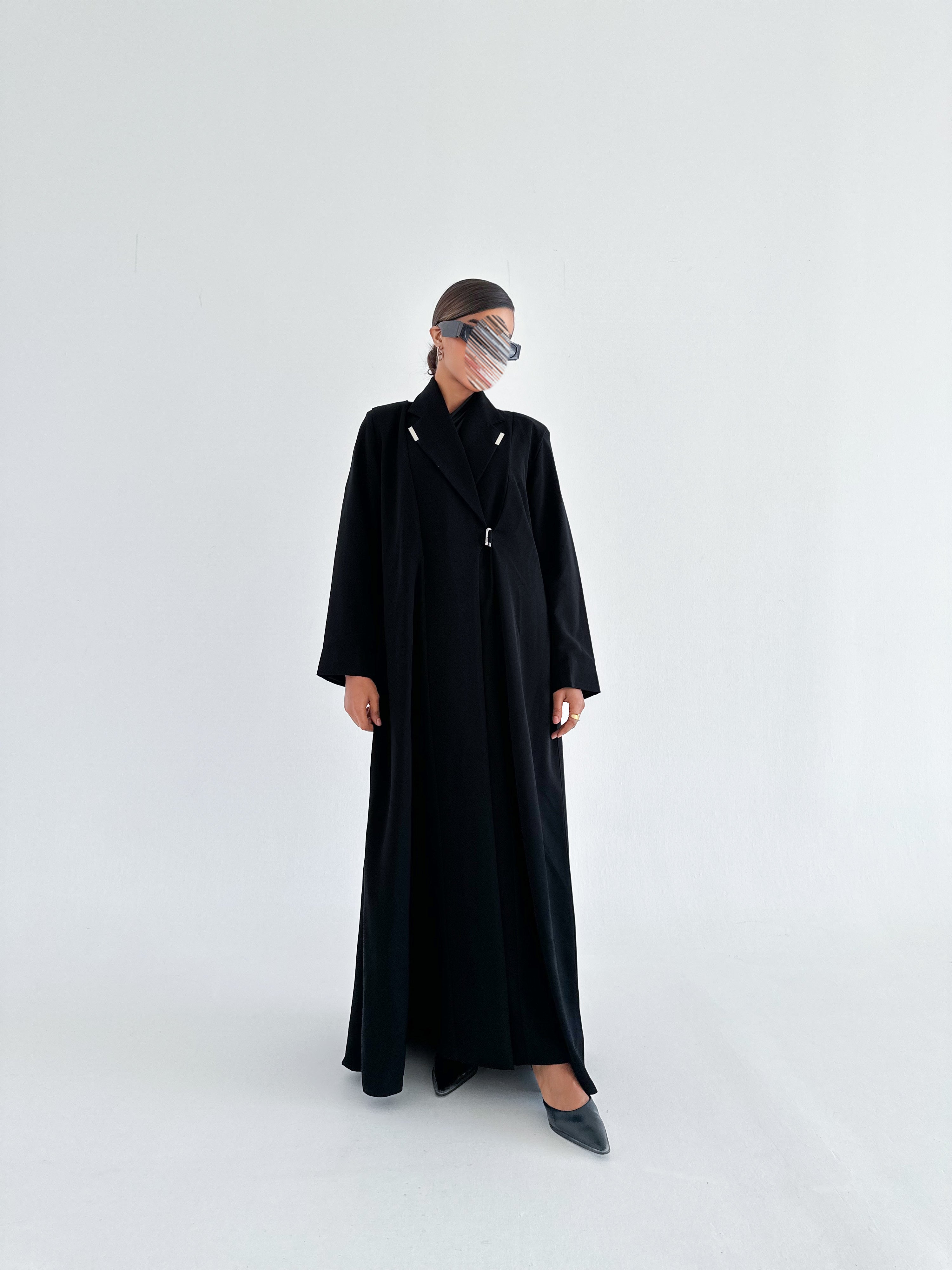 MW1798 - عباية بليزر بطريقة اغلاق مختلفة