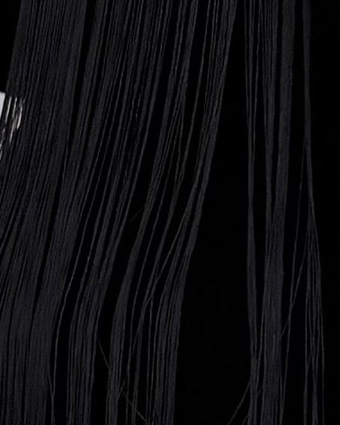 MWJ026 - جلابية مخمل و الخلف هدب اسود - Aya