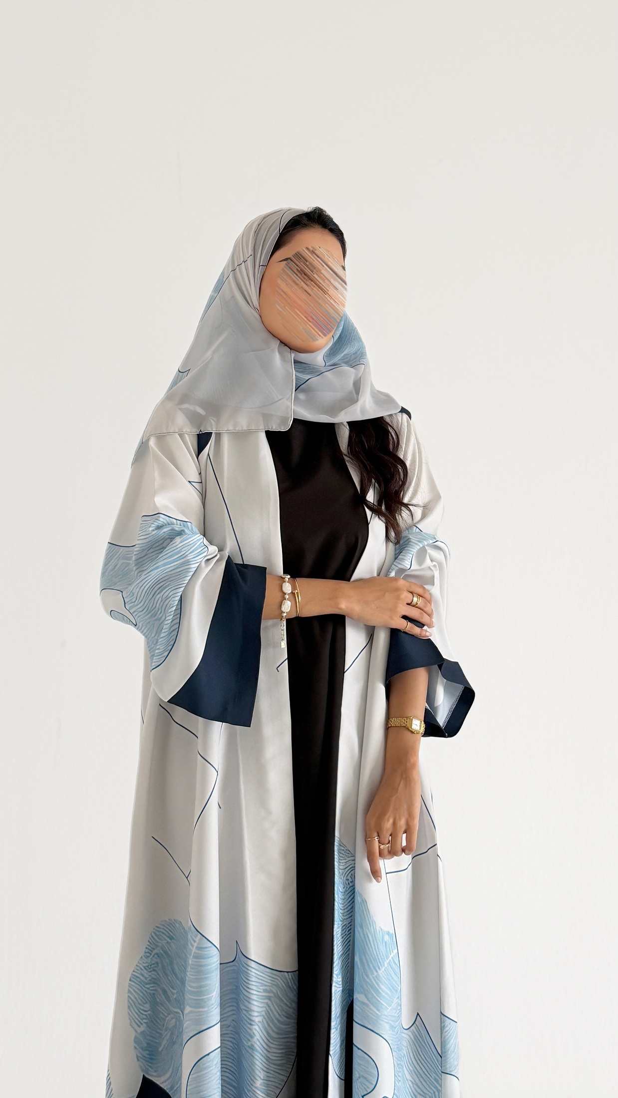 MWT1139 - عباية طباعة | Printed Abaya - Aya