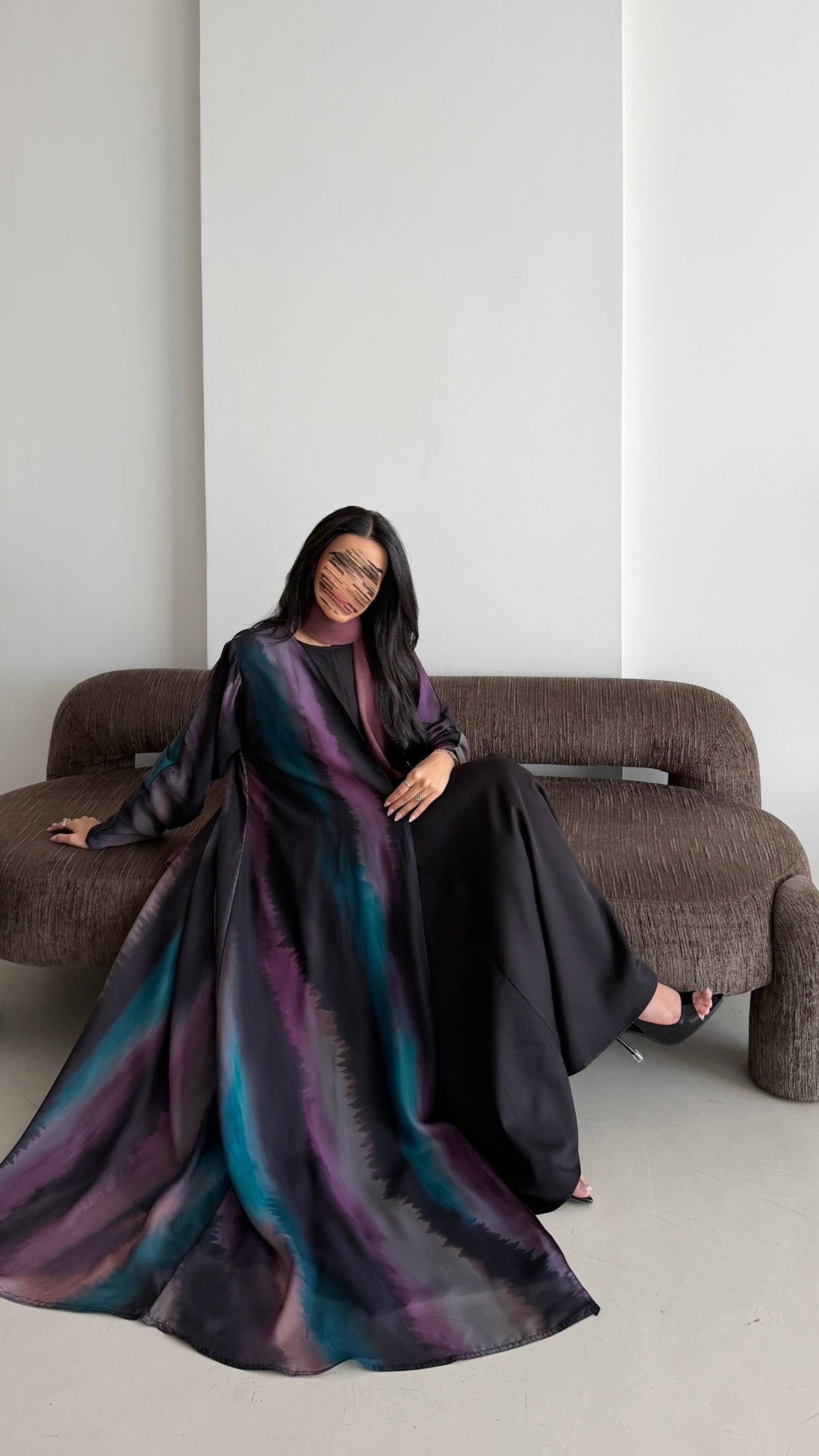 MWT2138 - عباية طباعة- Printed Abaya - Aya