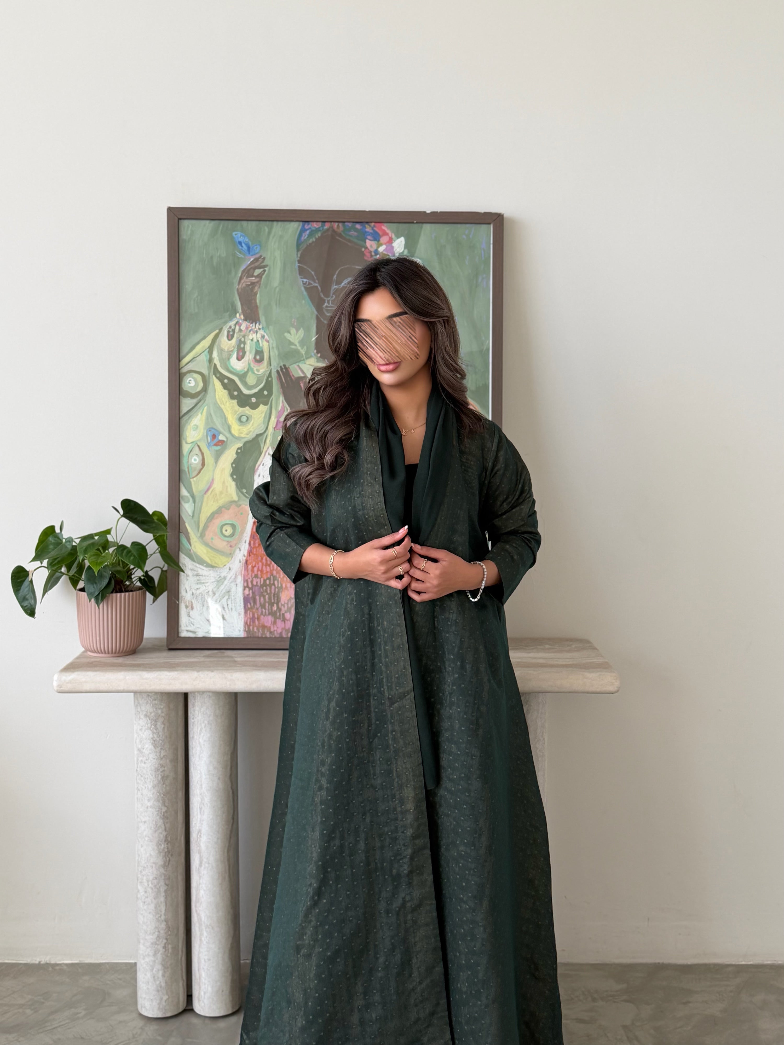 MWT768 - عباية لنن هندي - Aya