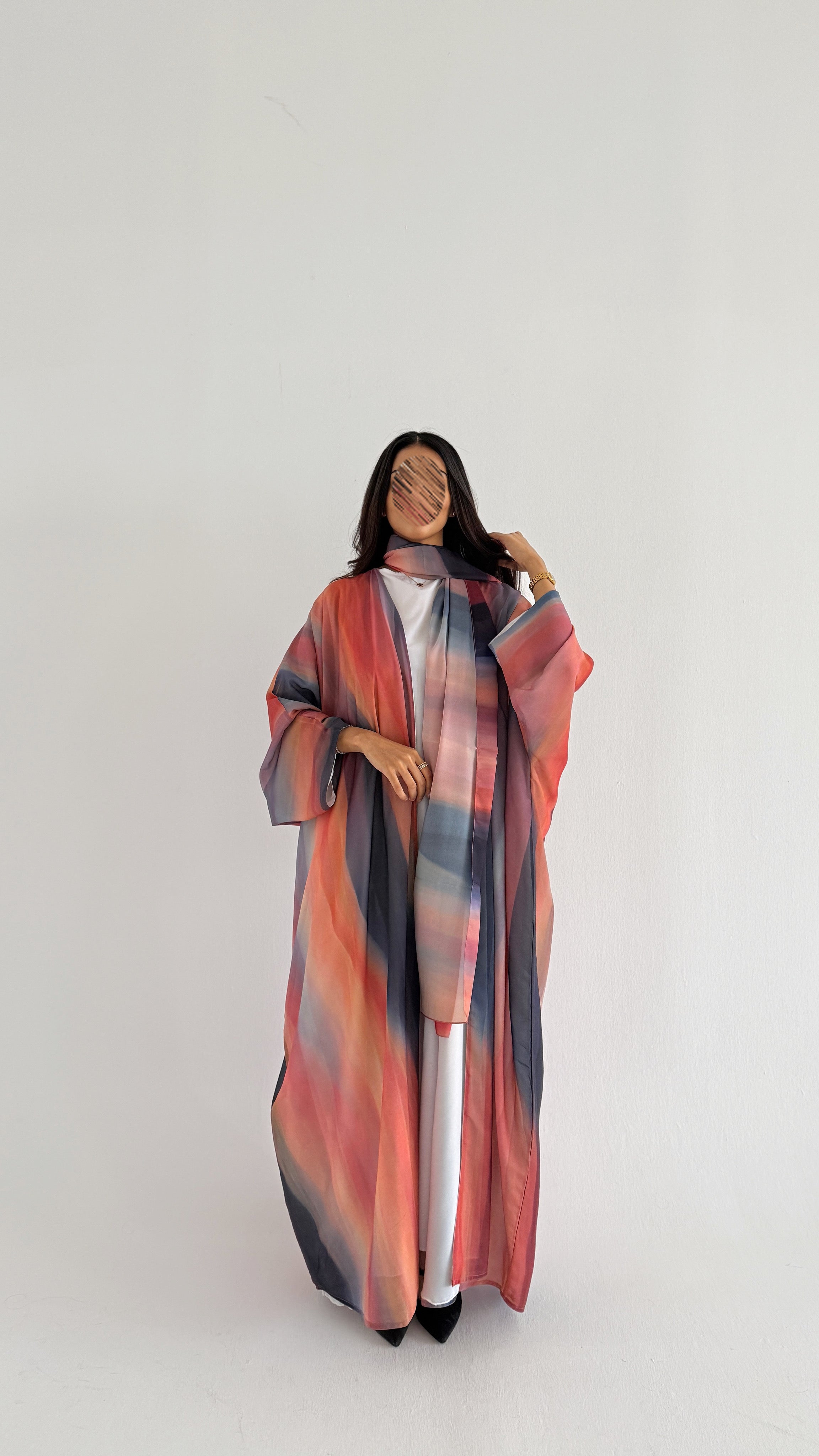 MWT2060 - عباية طباعة صيفية | Summer printed abaya - Aya