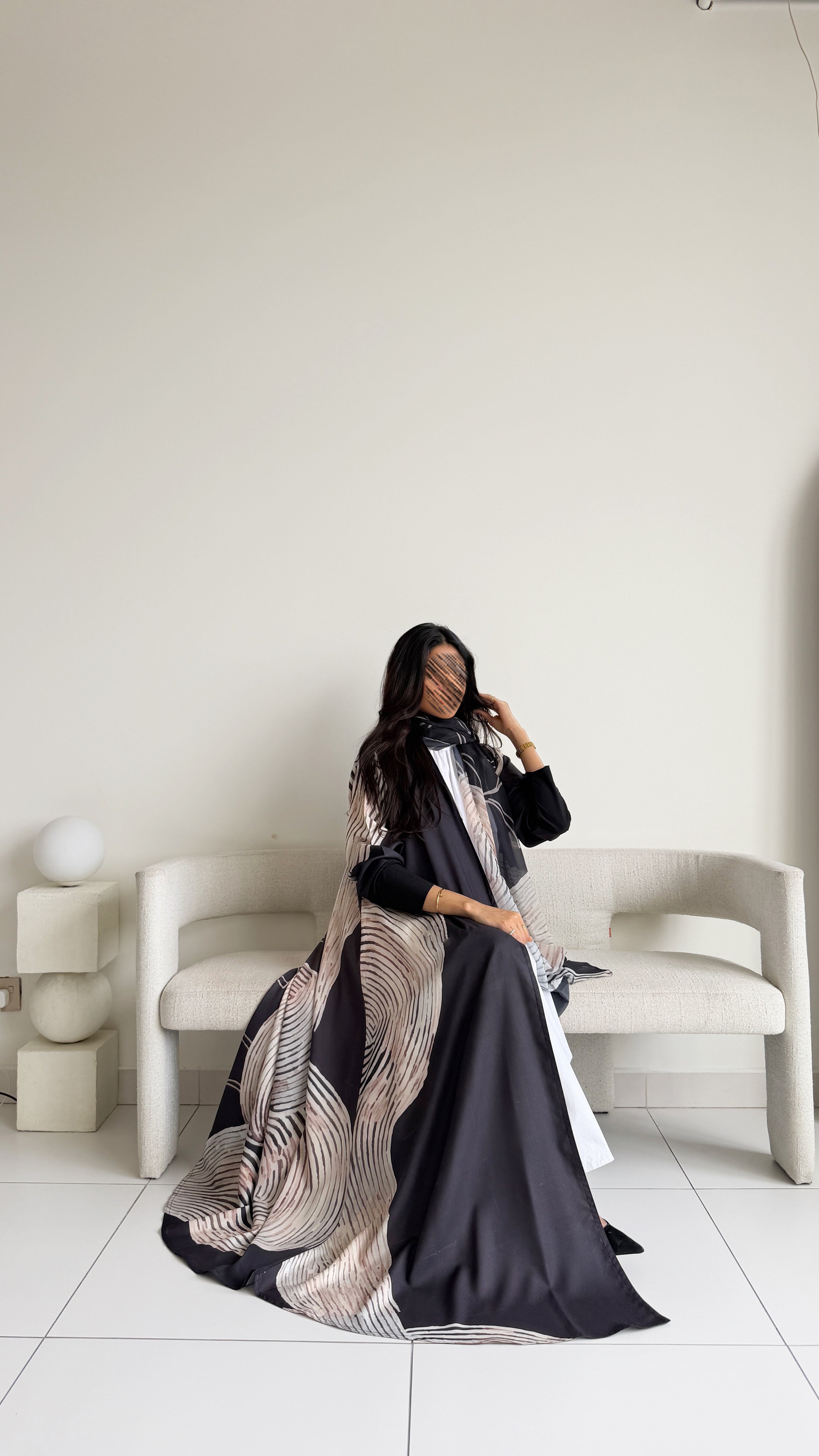 MWT1157 - عباية طباعة | Printed Abaya - Aya