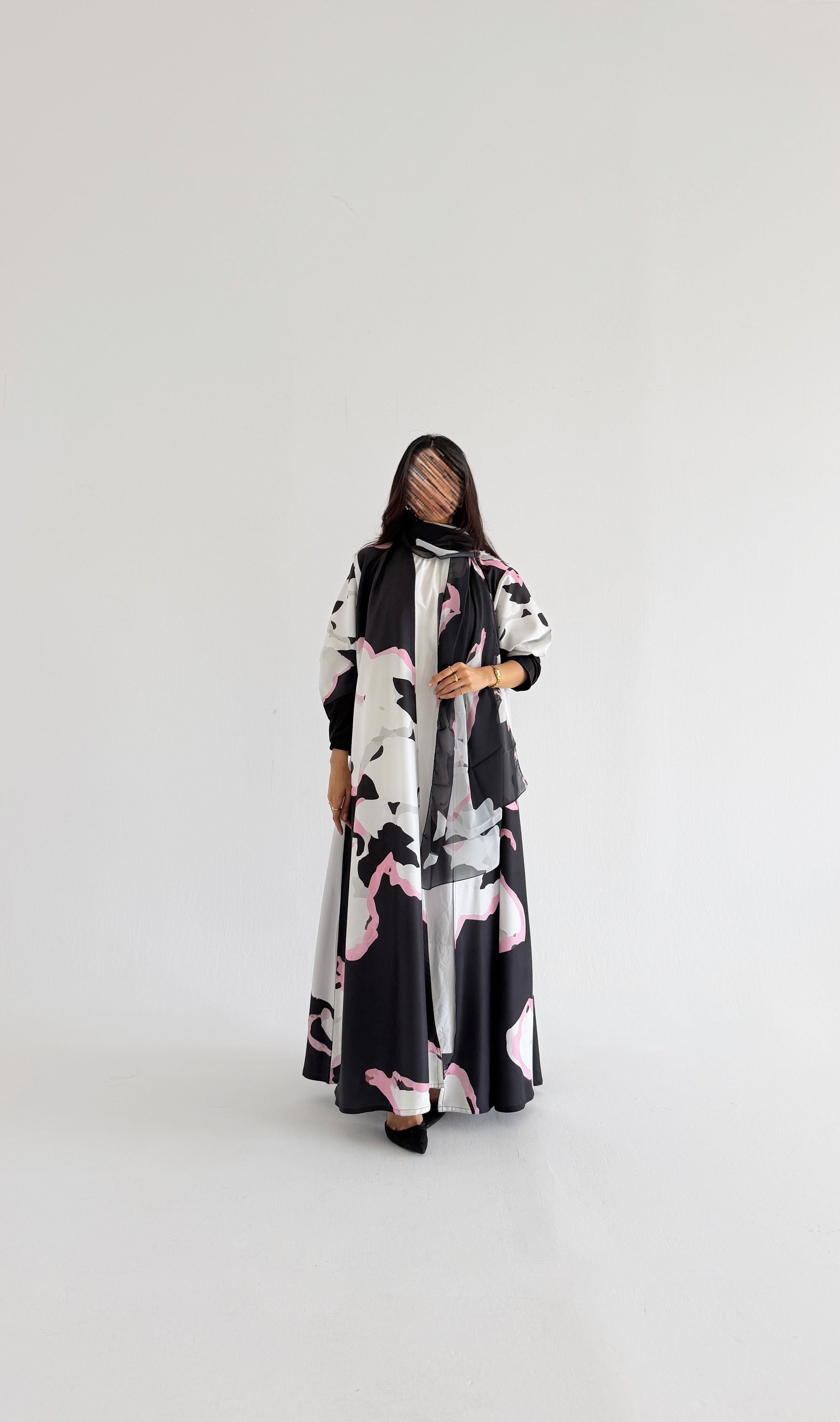 MWT1160 - عباية طباعة | Printed Abaya - Aya
