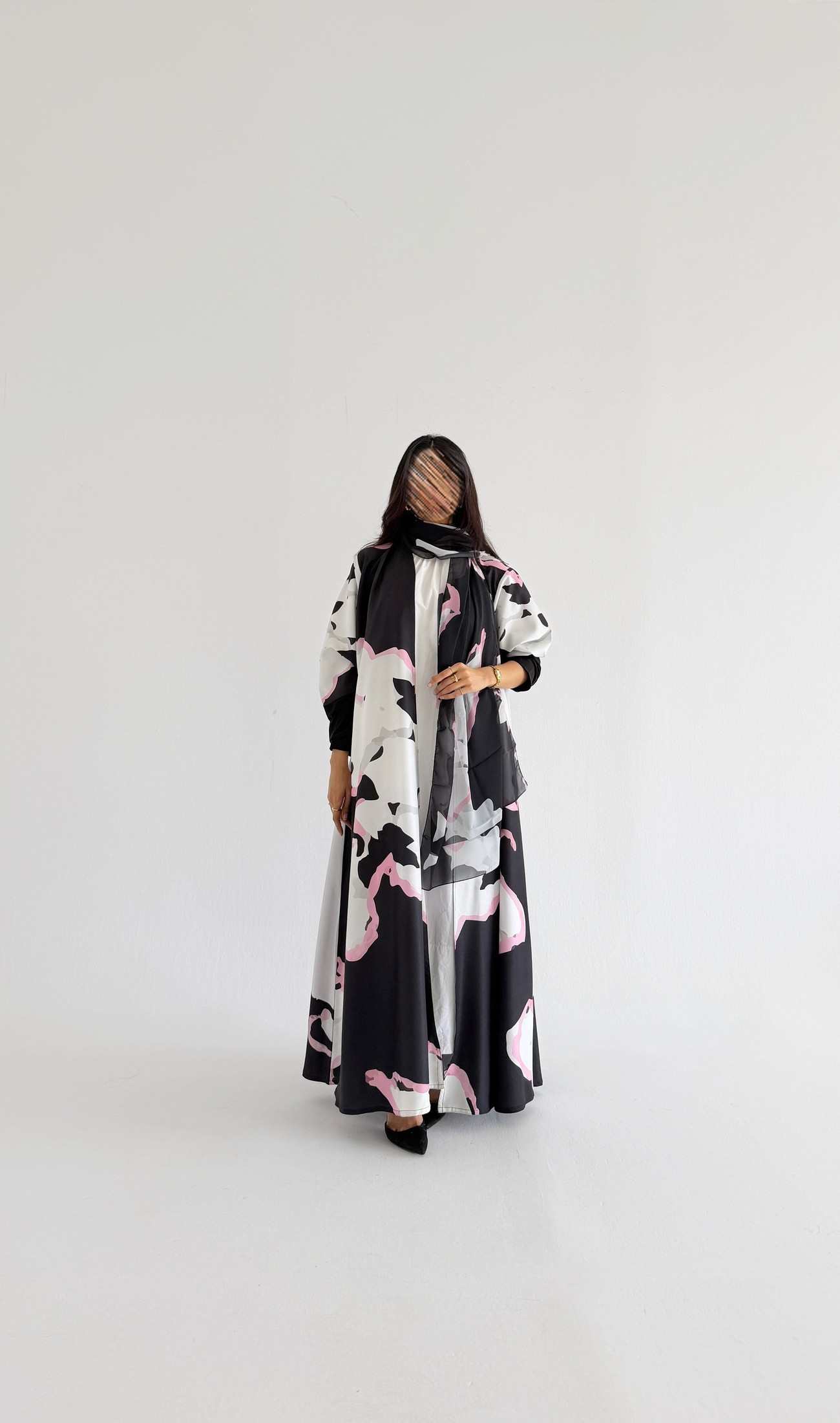MW2209 - عباية طباعة | Printed Abaya - Aya