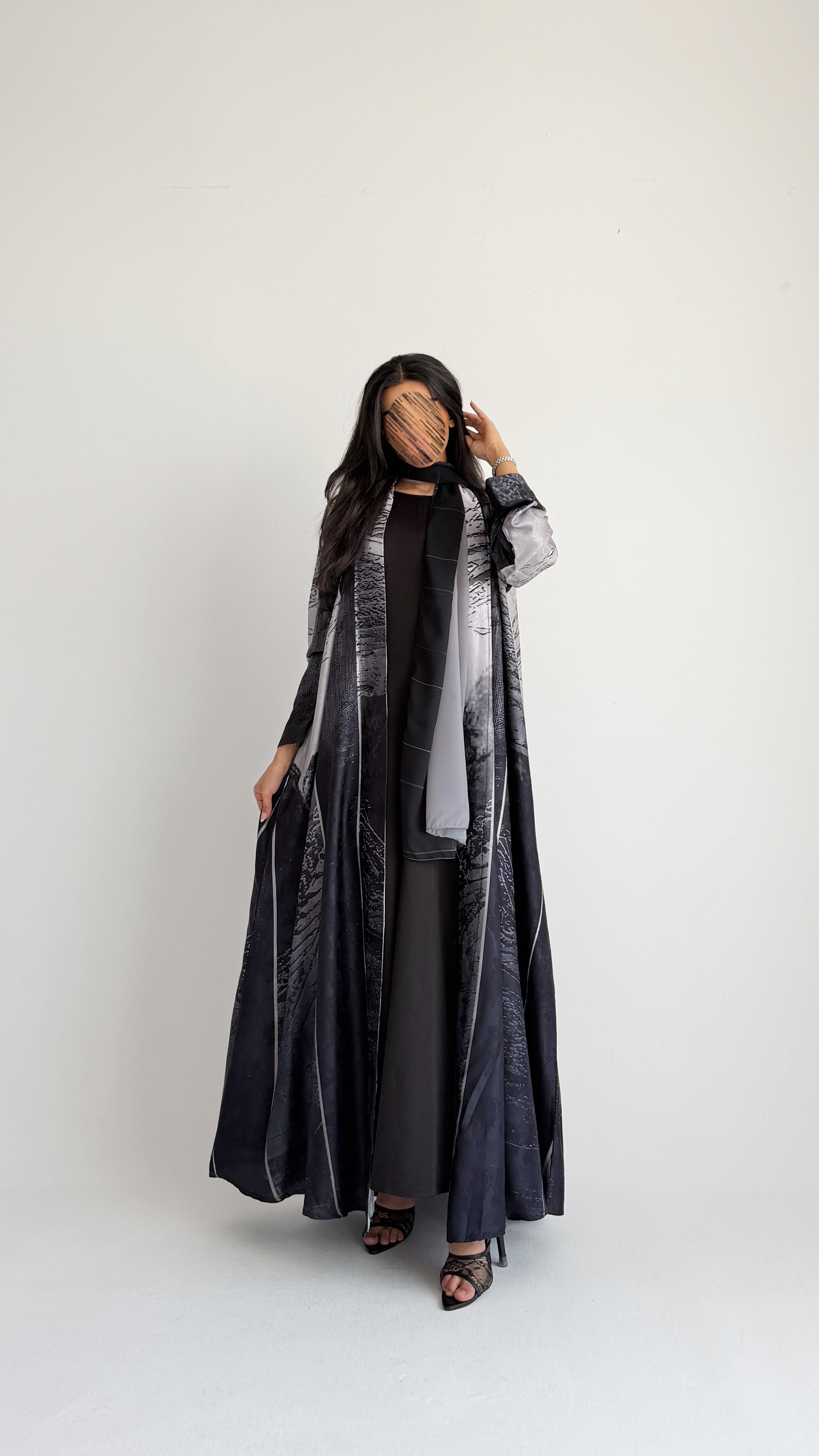 MWT1437 عباية طباعة | Printed Abaya