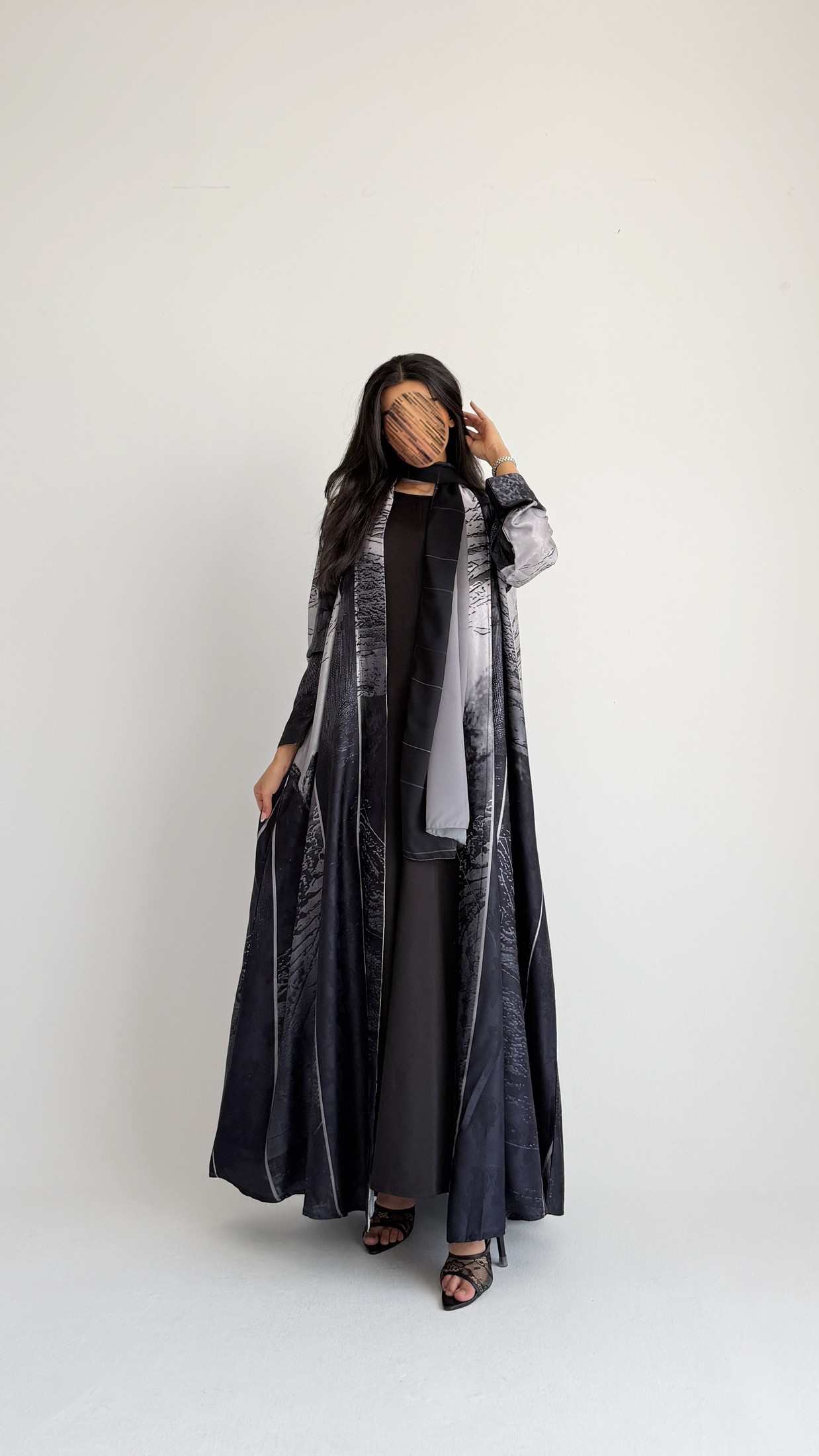 MWT1437 عباية طباعة | Printed Abaya - Aya