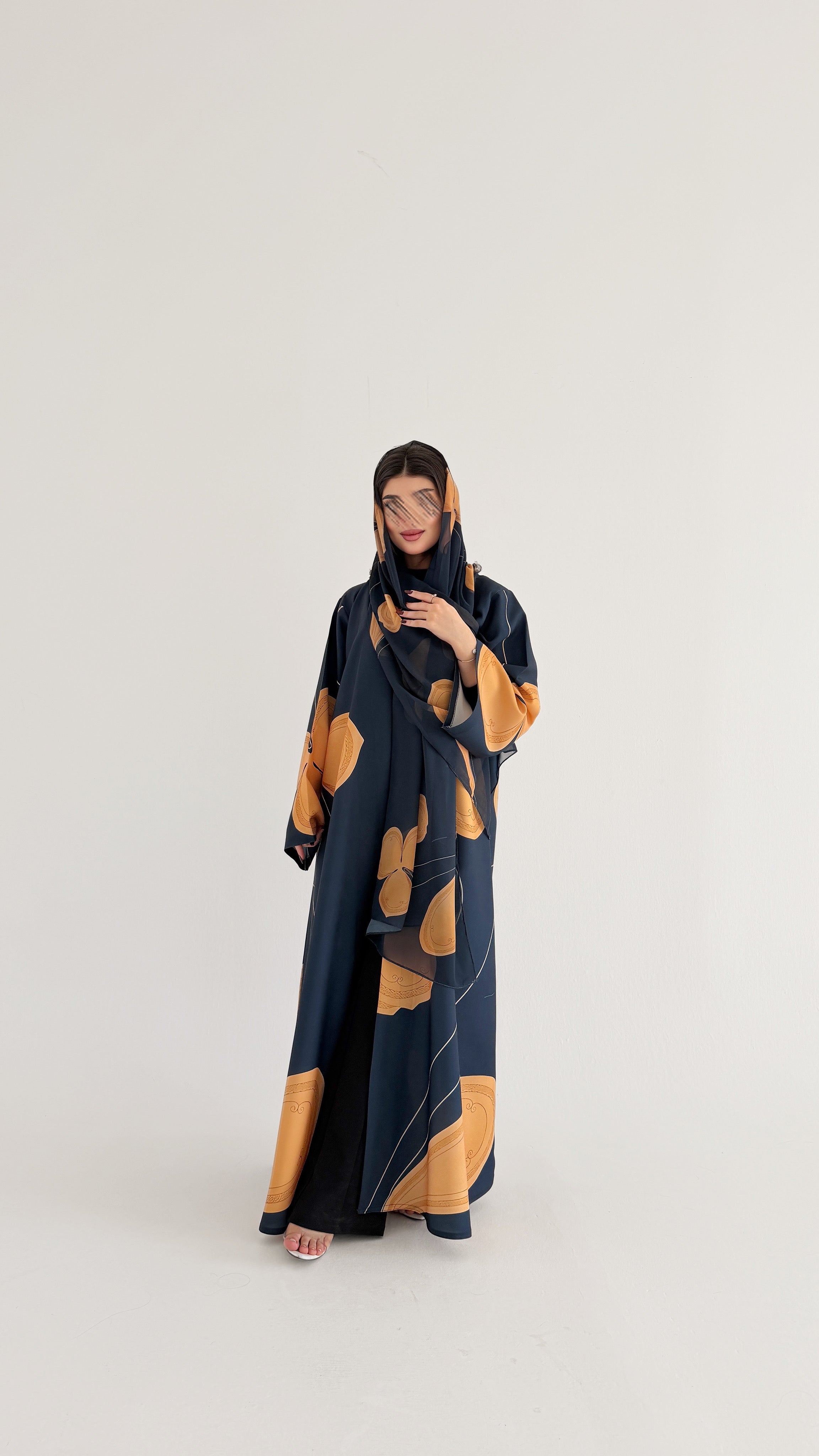 MWT1071 - عباية طباعة | Printed Abaya - Aya