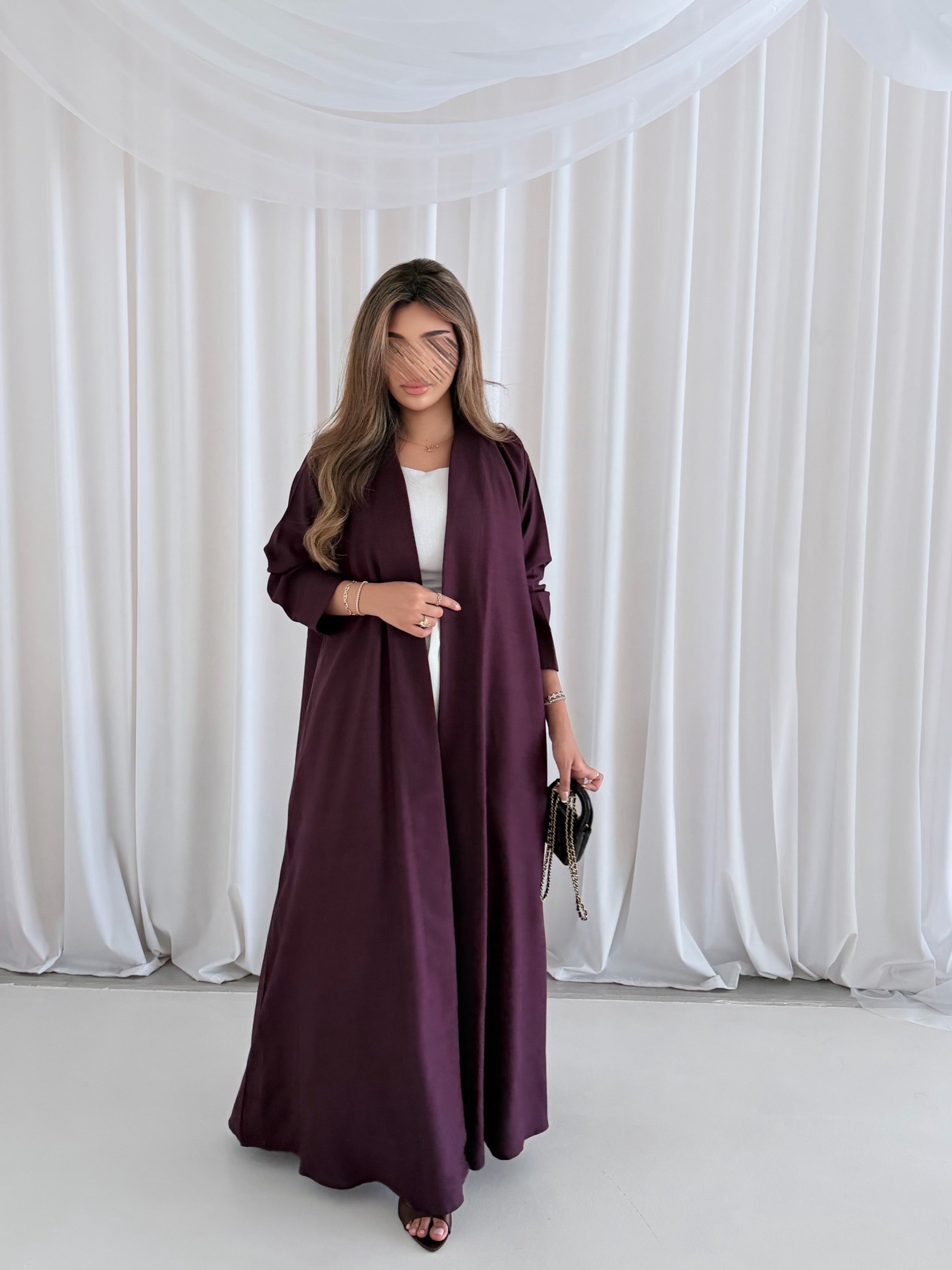 MWT1054 - عبايه موفي لنن - Aya