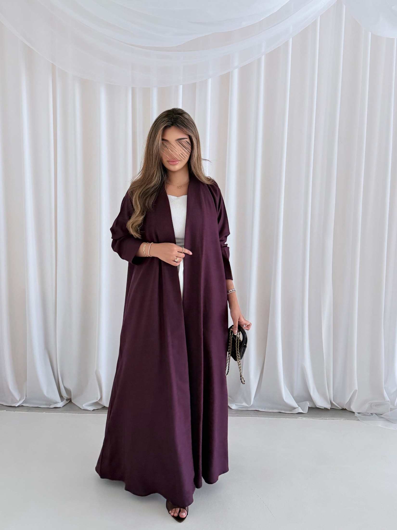MWT1054 - عبايه موفي لنن - Aya