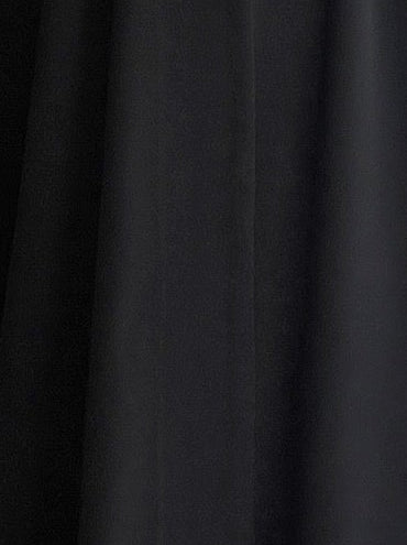 MWT5034 - قماش اسود كريب مع كلفة رمضاني قصة نص بشت - Aya