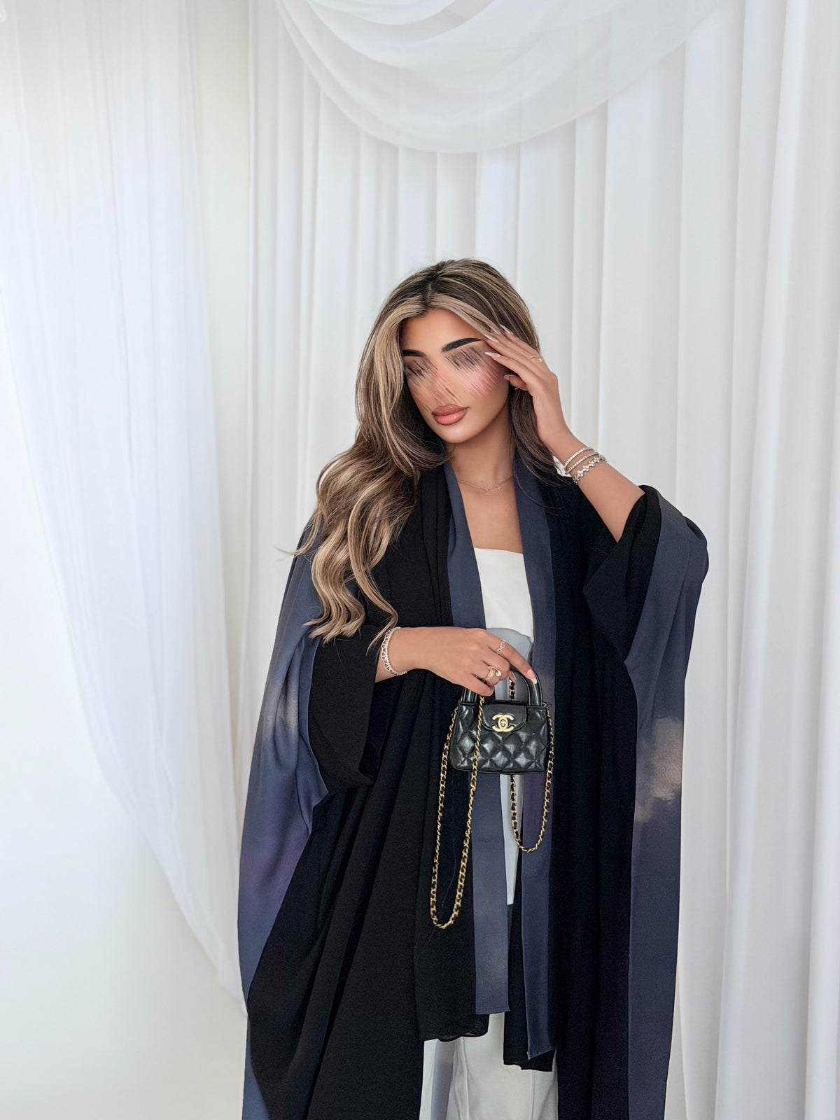MWT1543 عباية طباعة | Printed Abaya - Aya