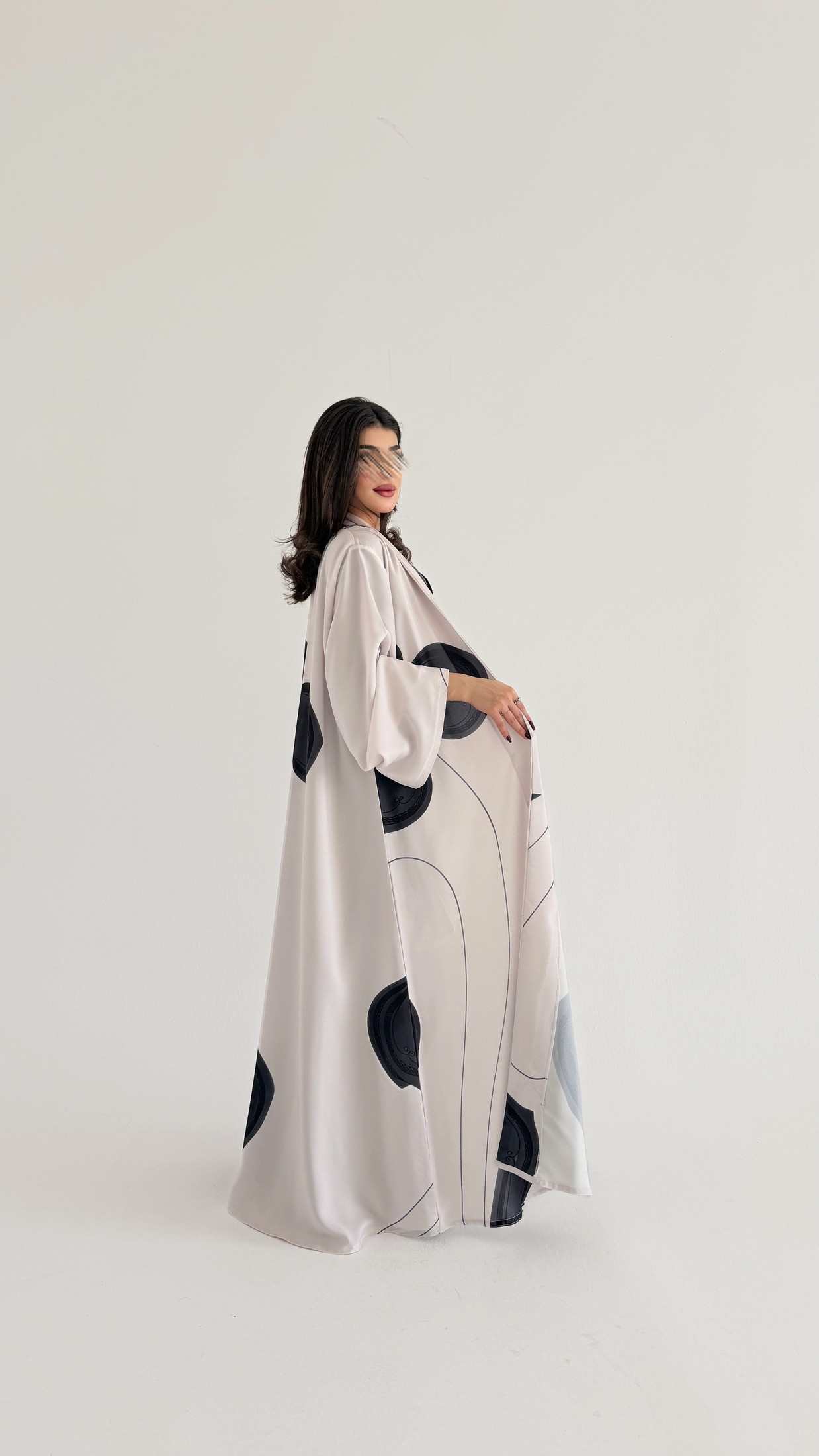 MWT1068 -عباية طباعة | Printed Abaya - Aya