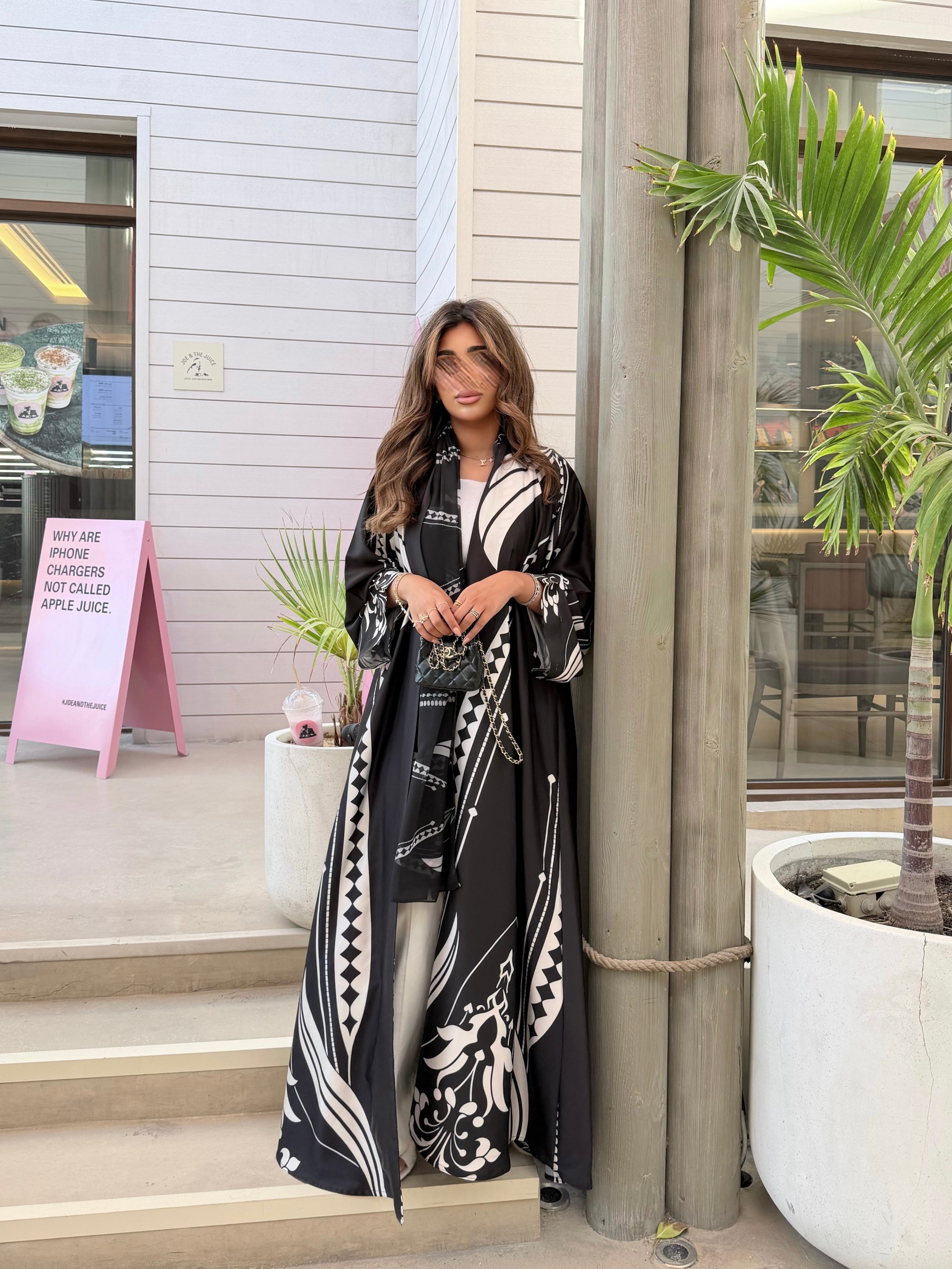 MWT1132 - عباية طباعة | Printed Abaya