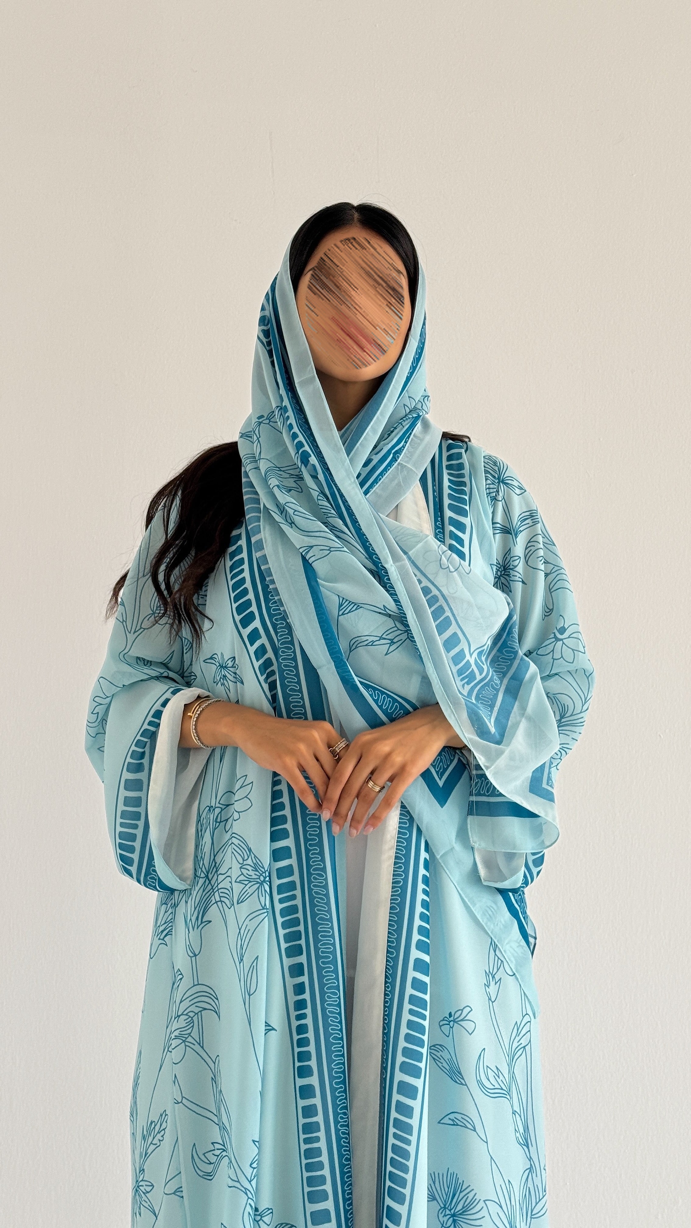 MWT2064 - عباية طباعة صيفية | Summer printed abaya - Aya