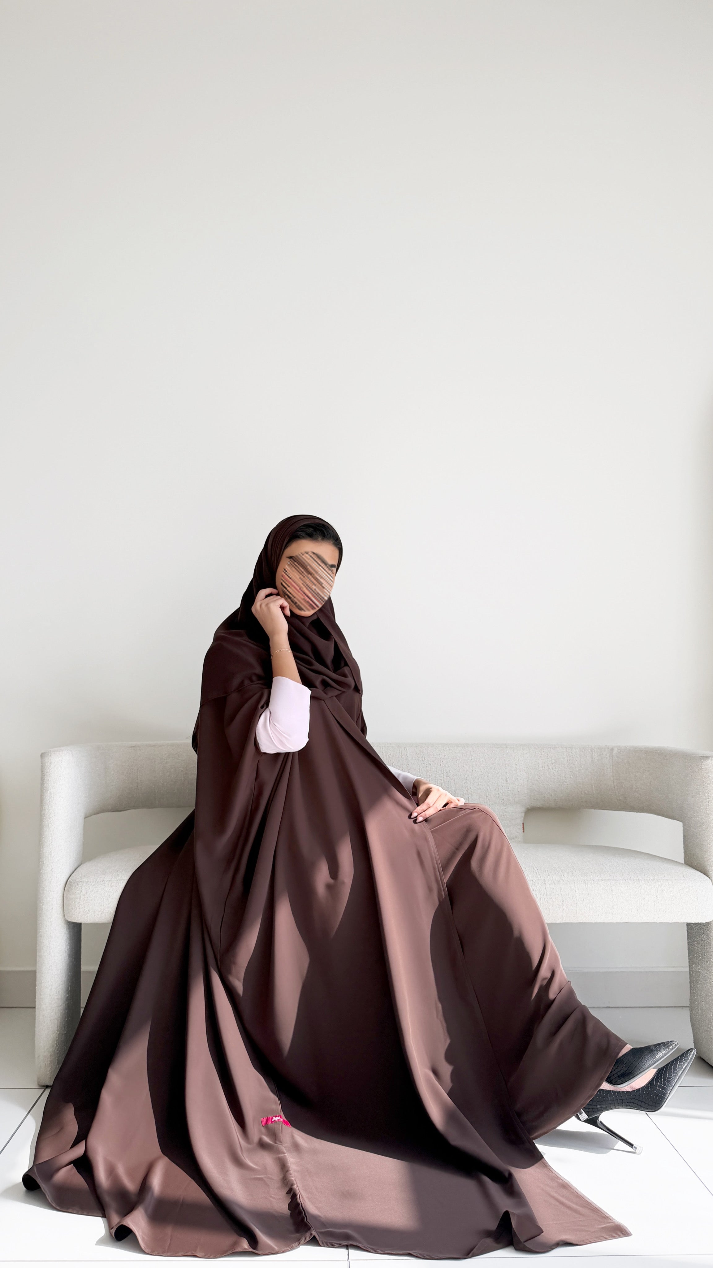 MW2015 - عباية كريب مع فستان كريب - Aya