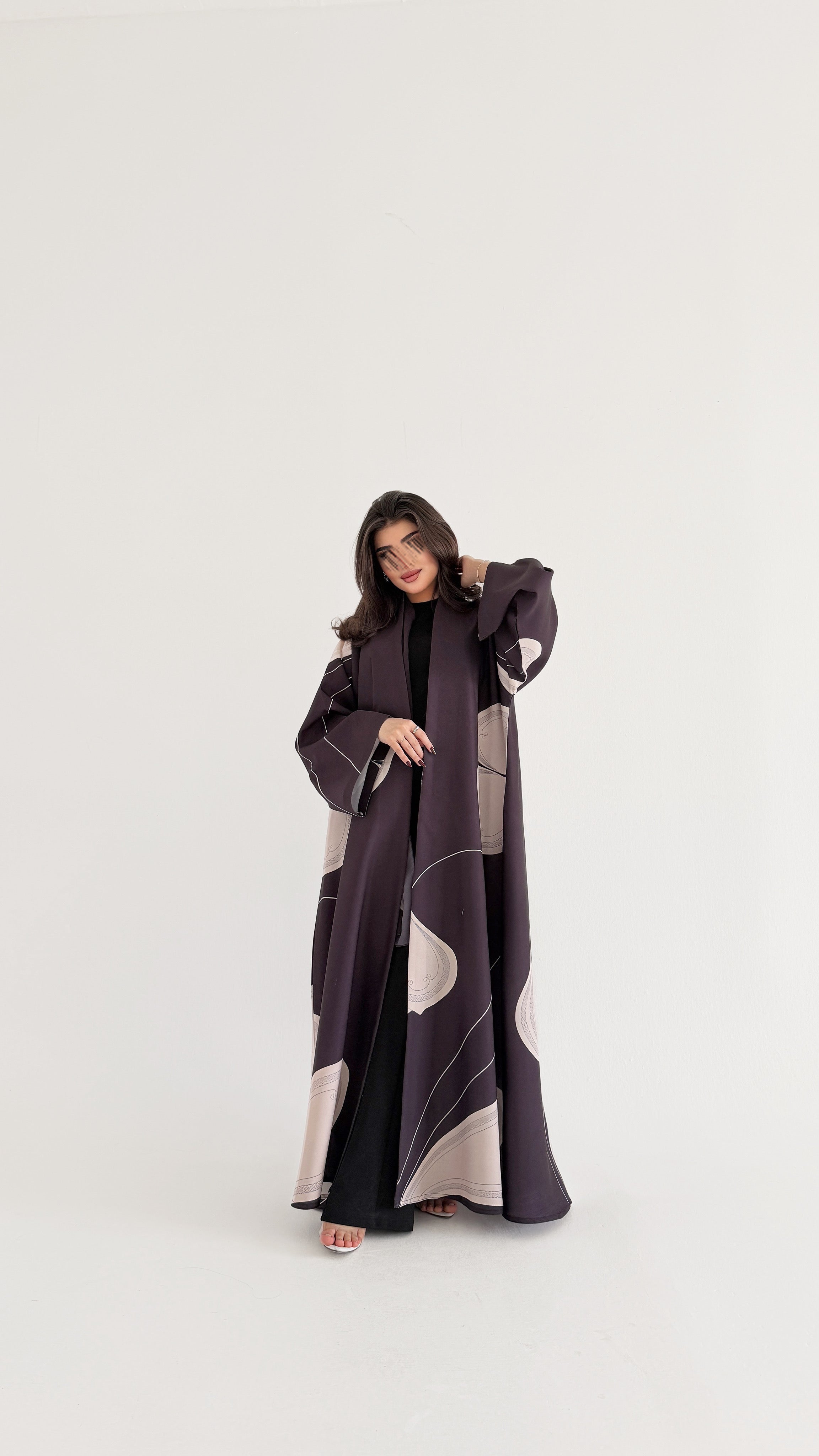 MWT1064 -عباية طباعة | Printed Abaya - Aya