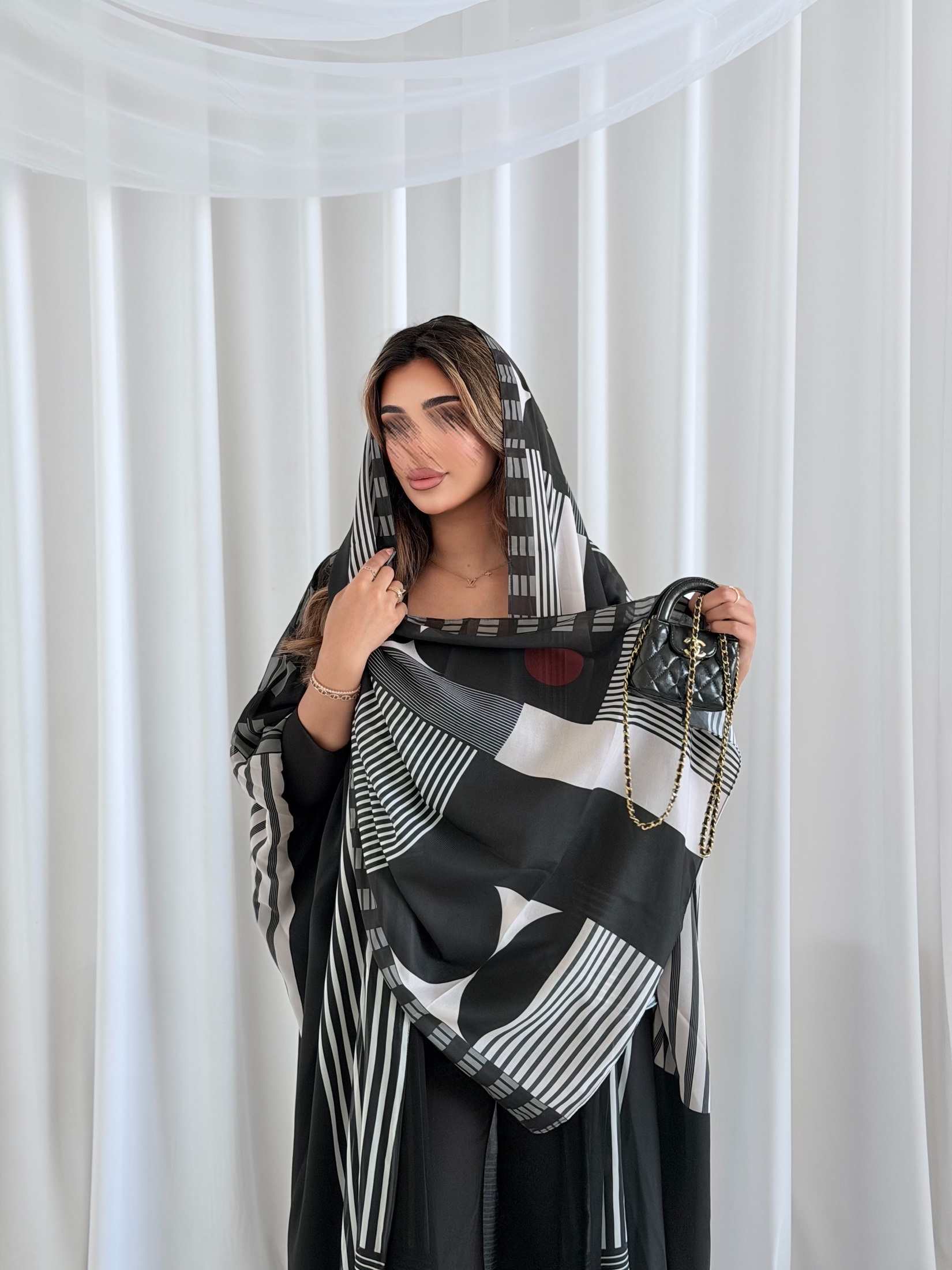 MWT5170 - عبايه طباعه حرير بلس - Aya