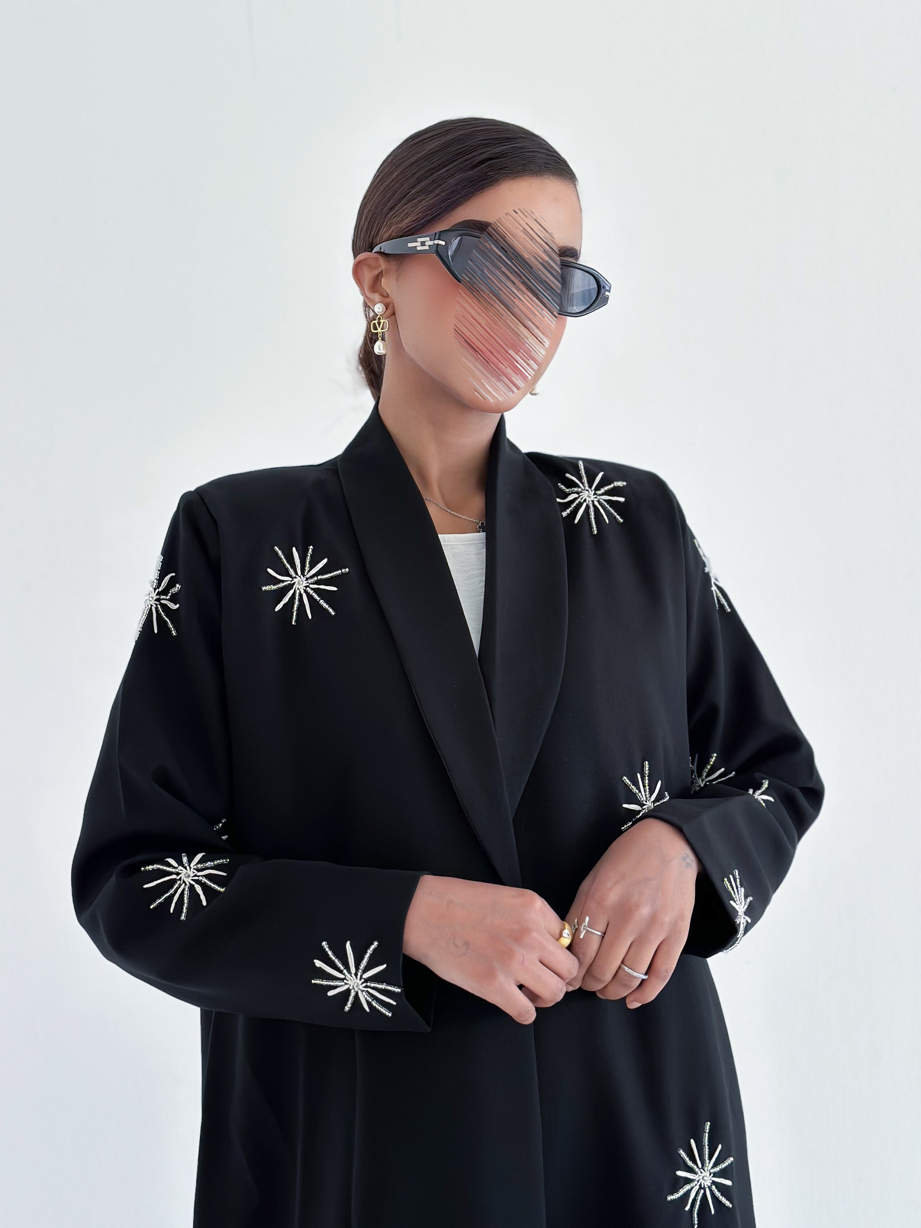 MW1269 - كتان بليزر نص كلوش - Aya