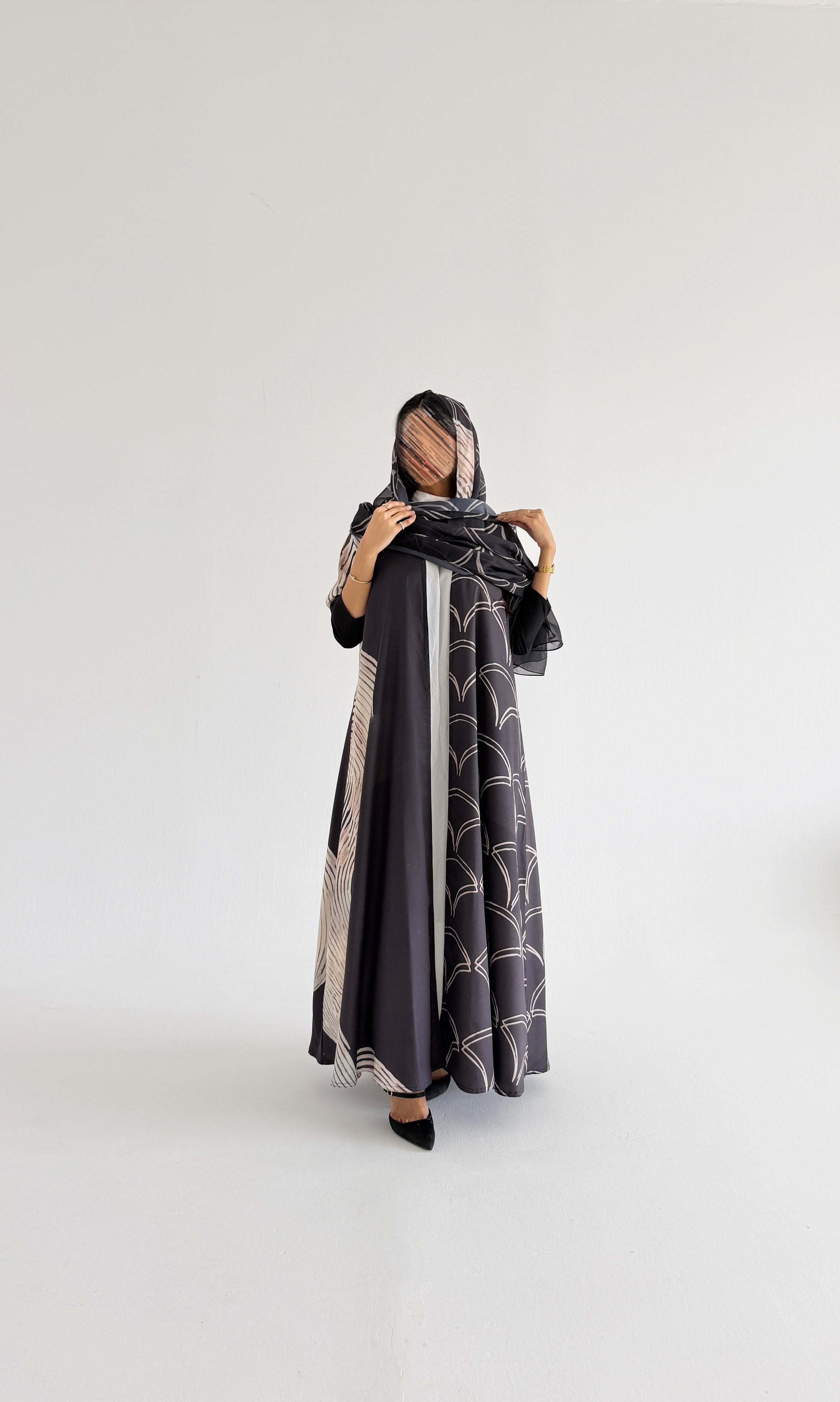 MWT1157 - عباية طباعة | Printed Abaya - Aya