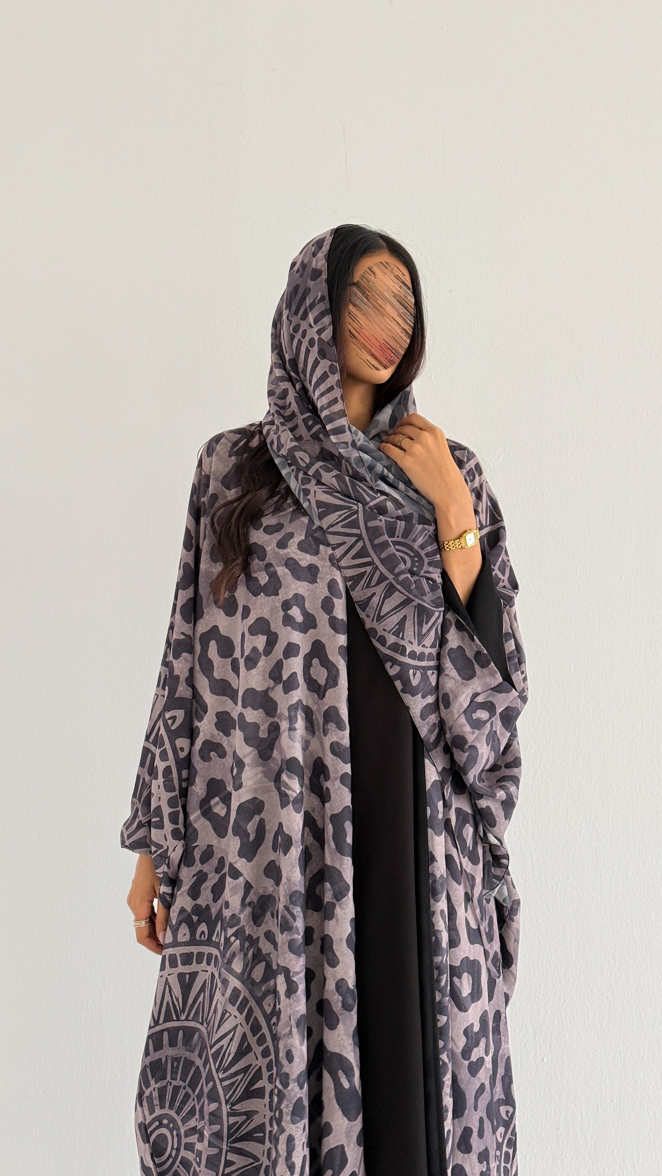 MWT1170 - عباية طباعة | Printed Abaya - Aya