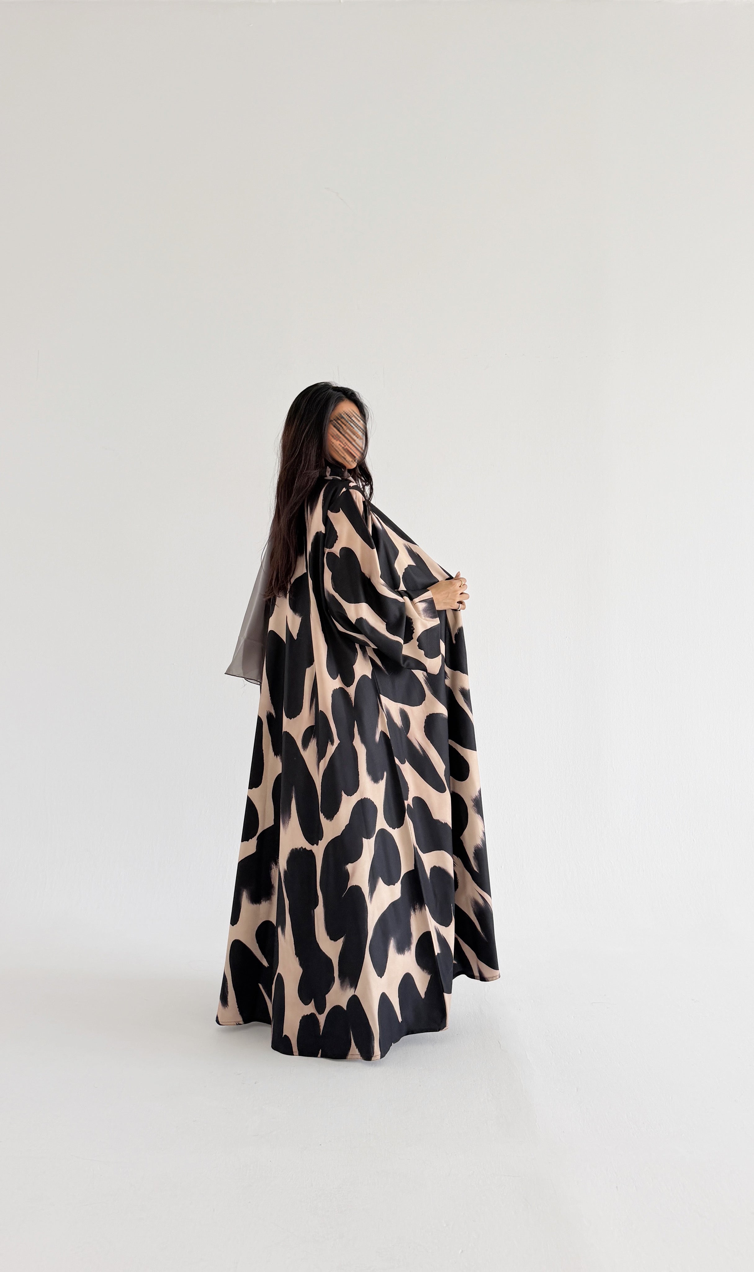 MWT1156 - عباية طباعة | Printed Abaya - Aya