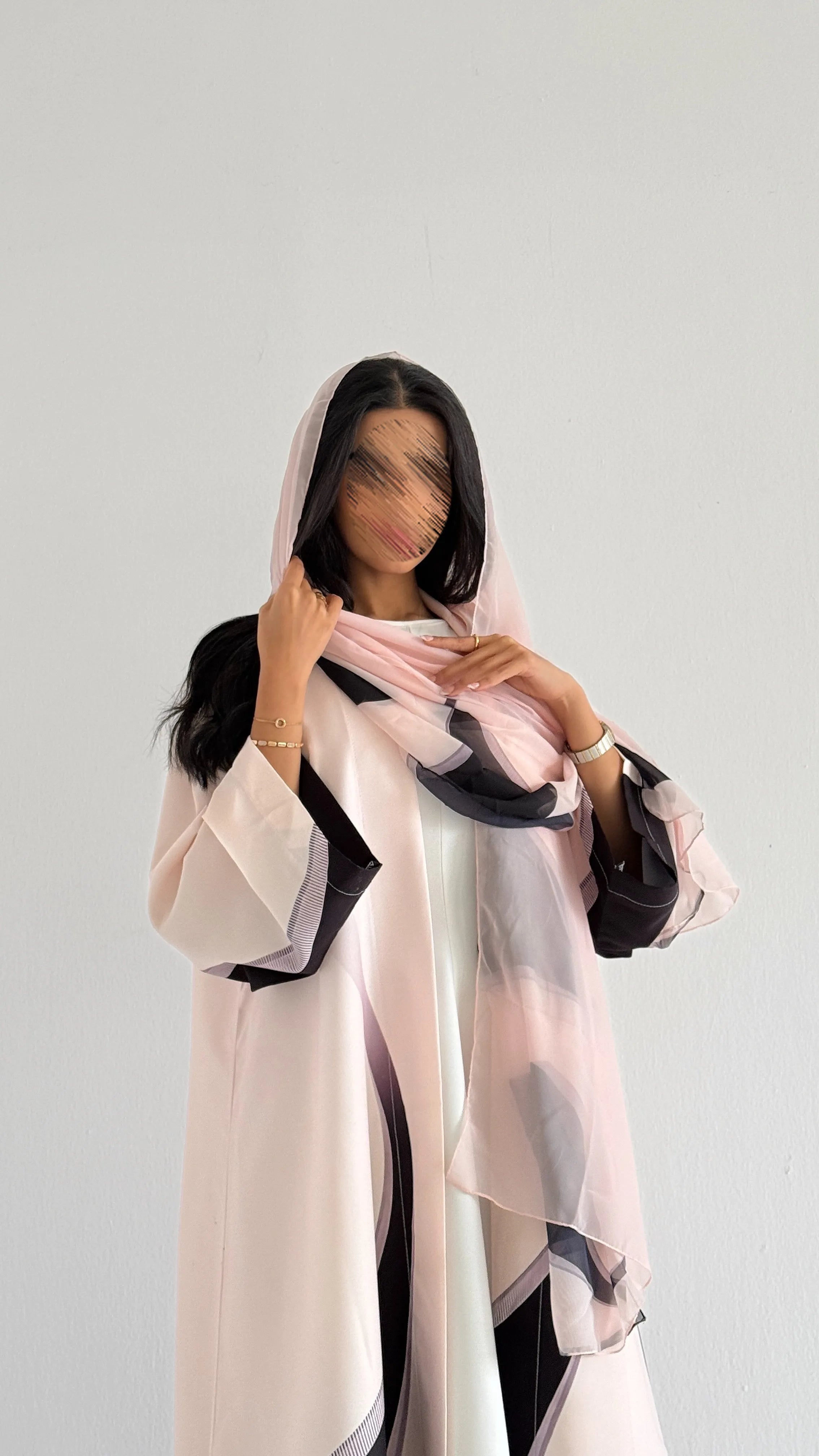 MWT1138 - عباية طباعة | Printed Abaya - Aya