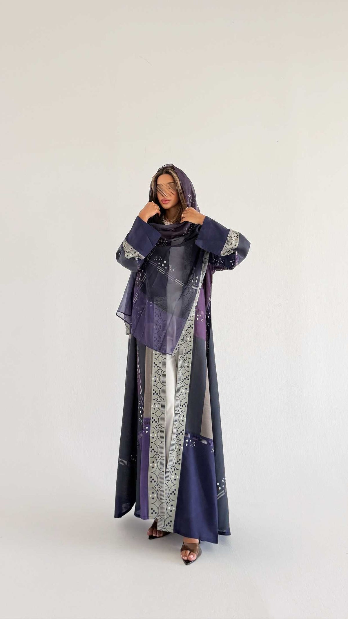 MWT1532 عباية طباعة | Printed Abaya - Aya