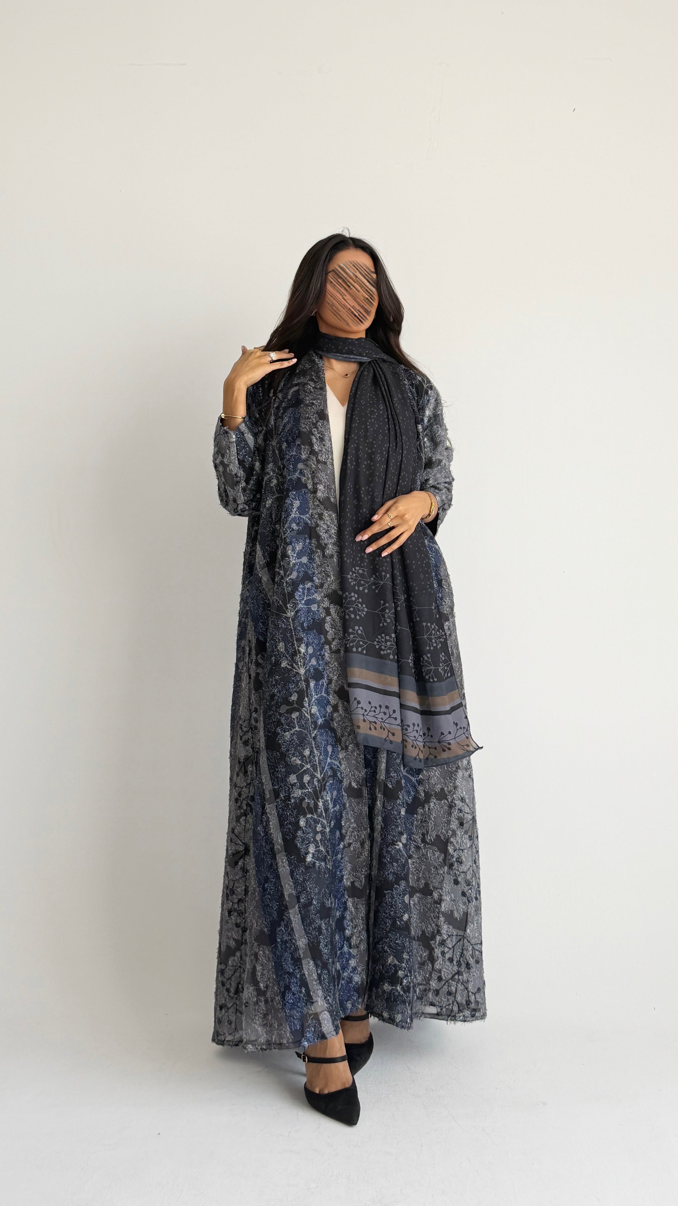 MWT1365 عباية طباعة | Printed Abaya - Aya