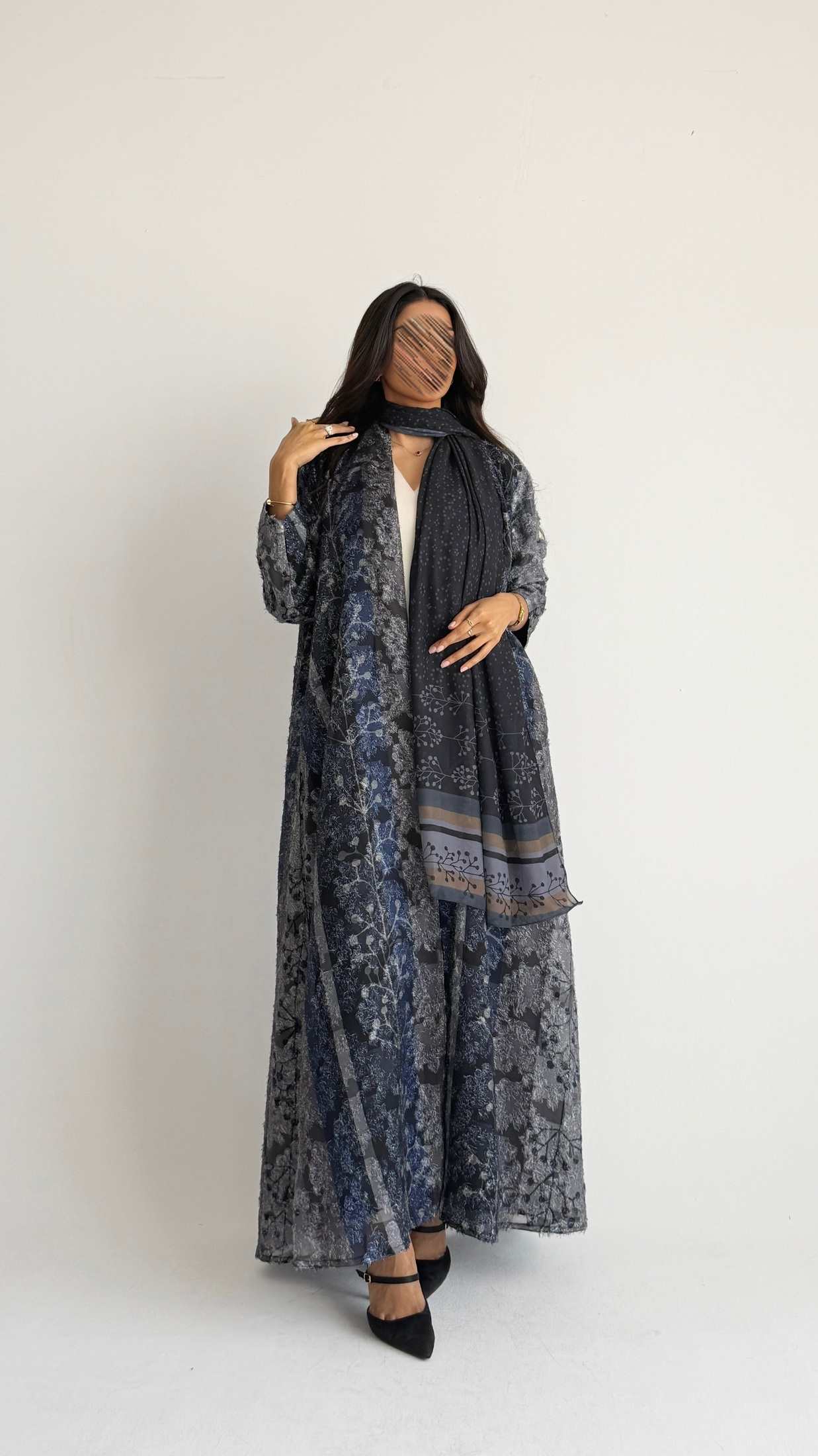 MWT1365 عباية طباعة | Printed Abaya - Aya