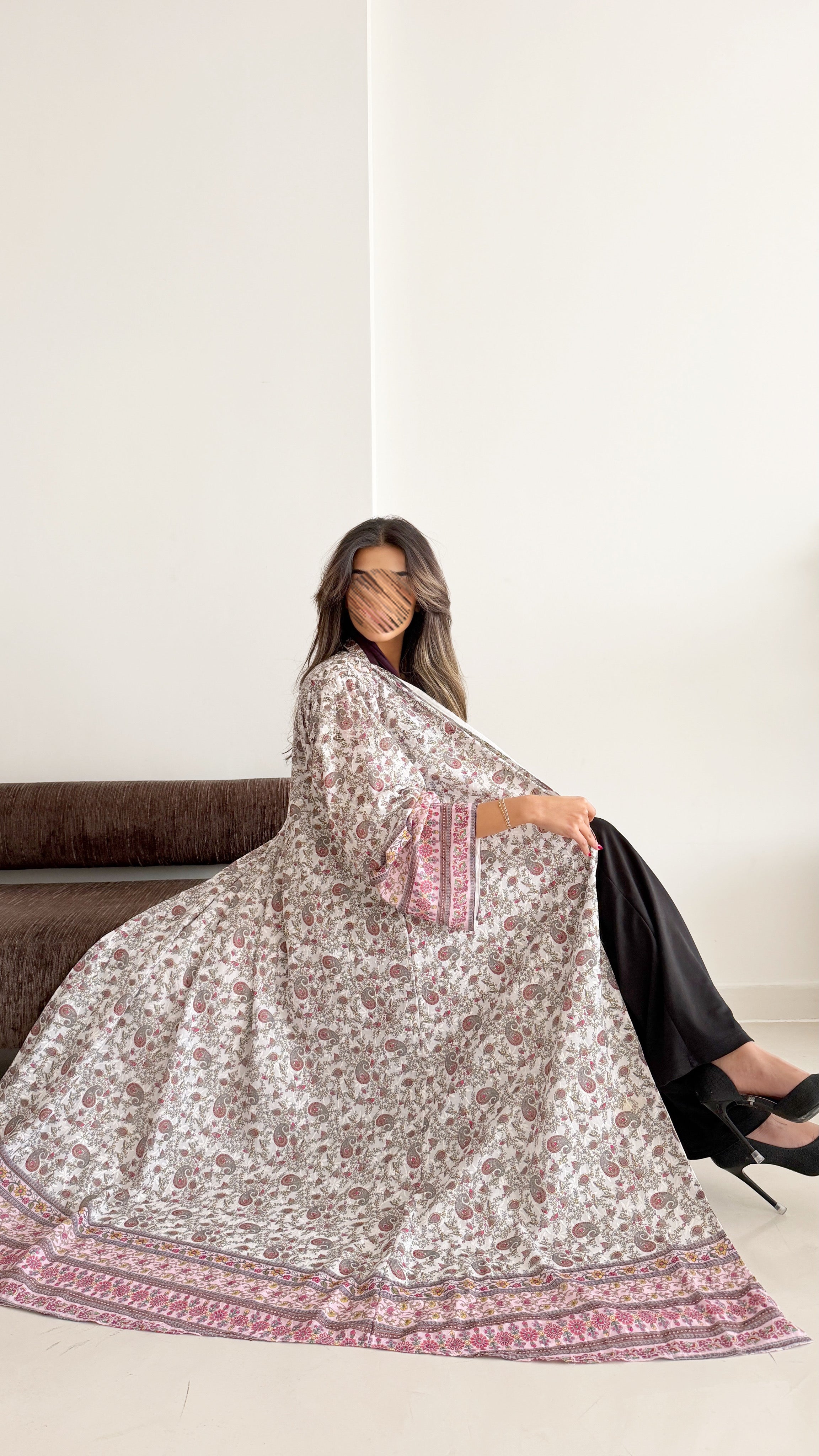 MWT569 - عباية ركامة مشجرة - Aya