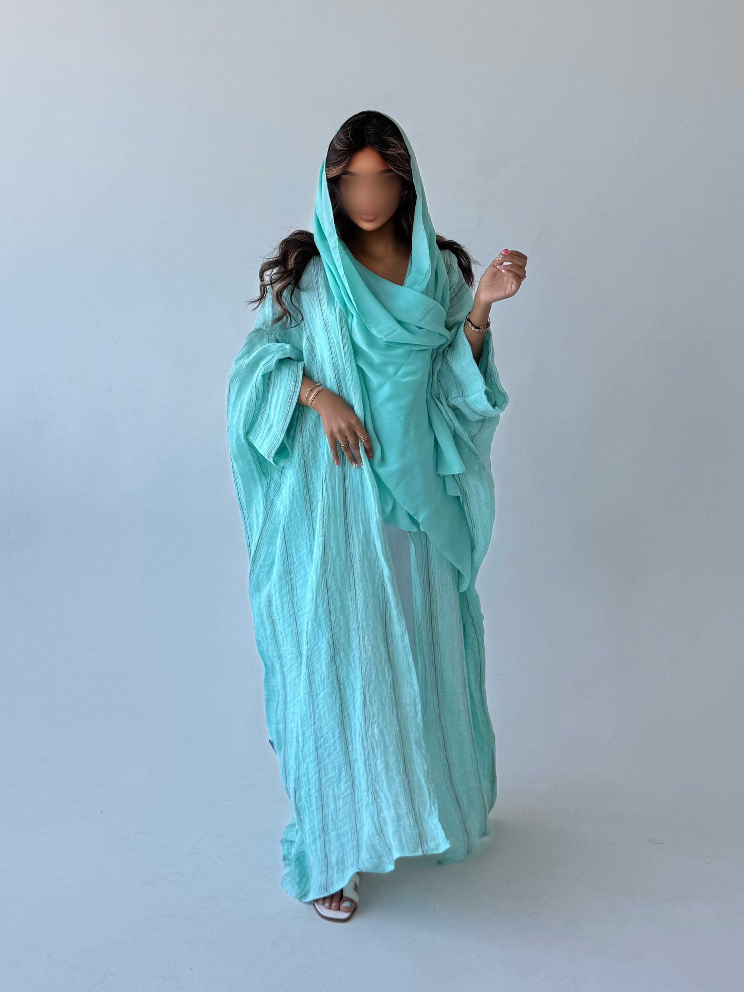 MW1673 - عباية لينن طبيعي غير مبطن قصة نص بشت - Aya