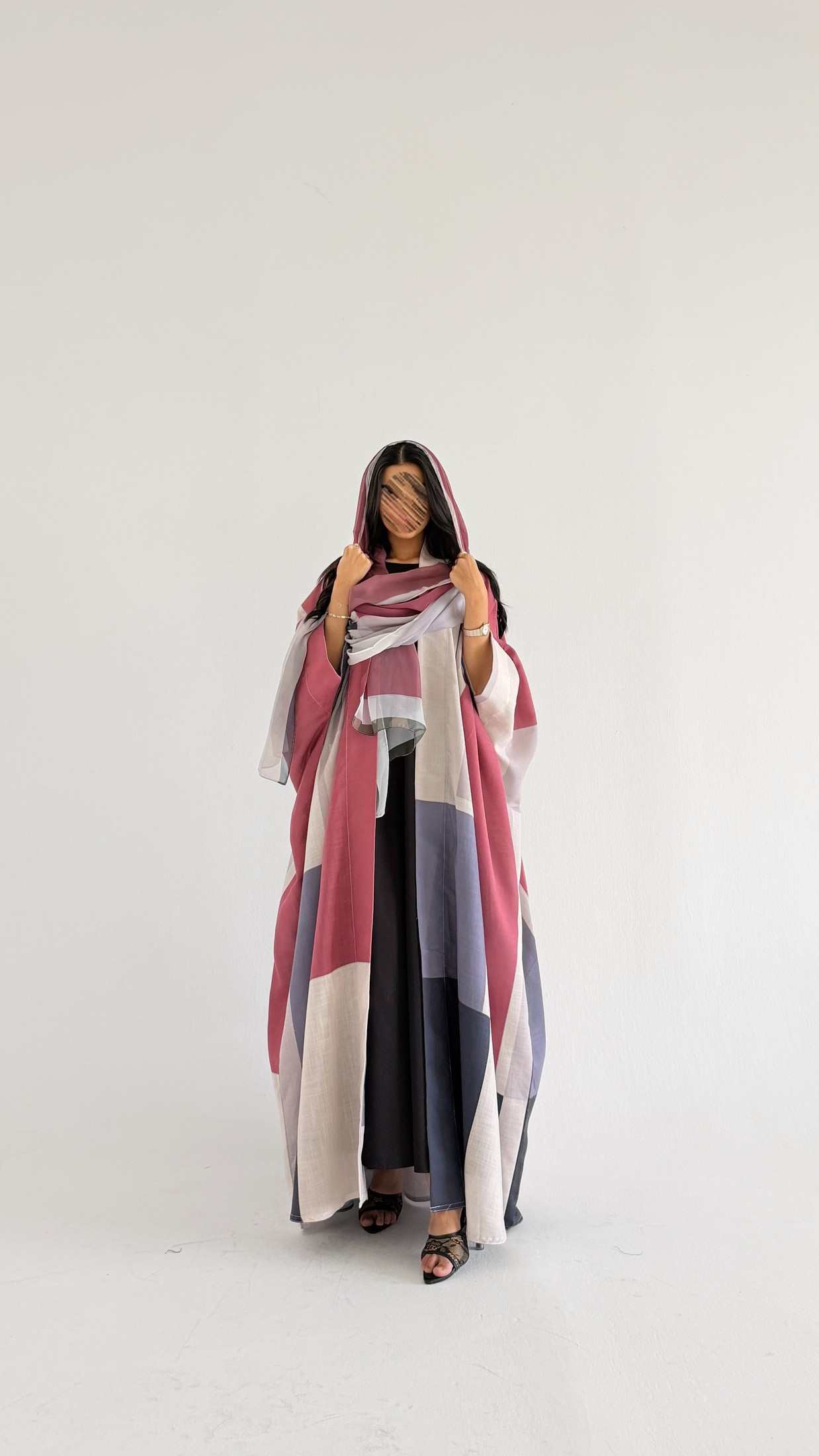 MWT1516 عباية طباعة | Printed Abaya - Aya
