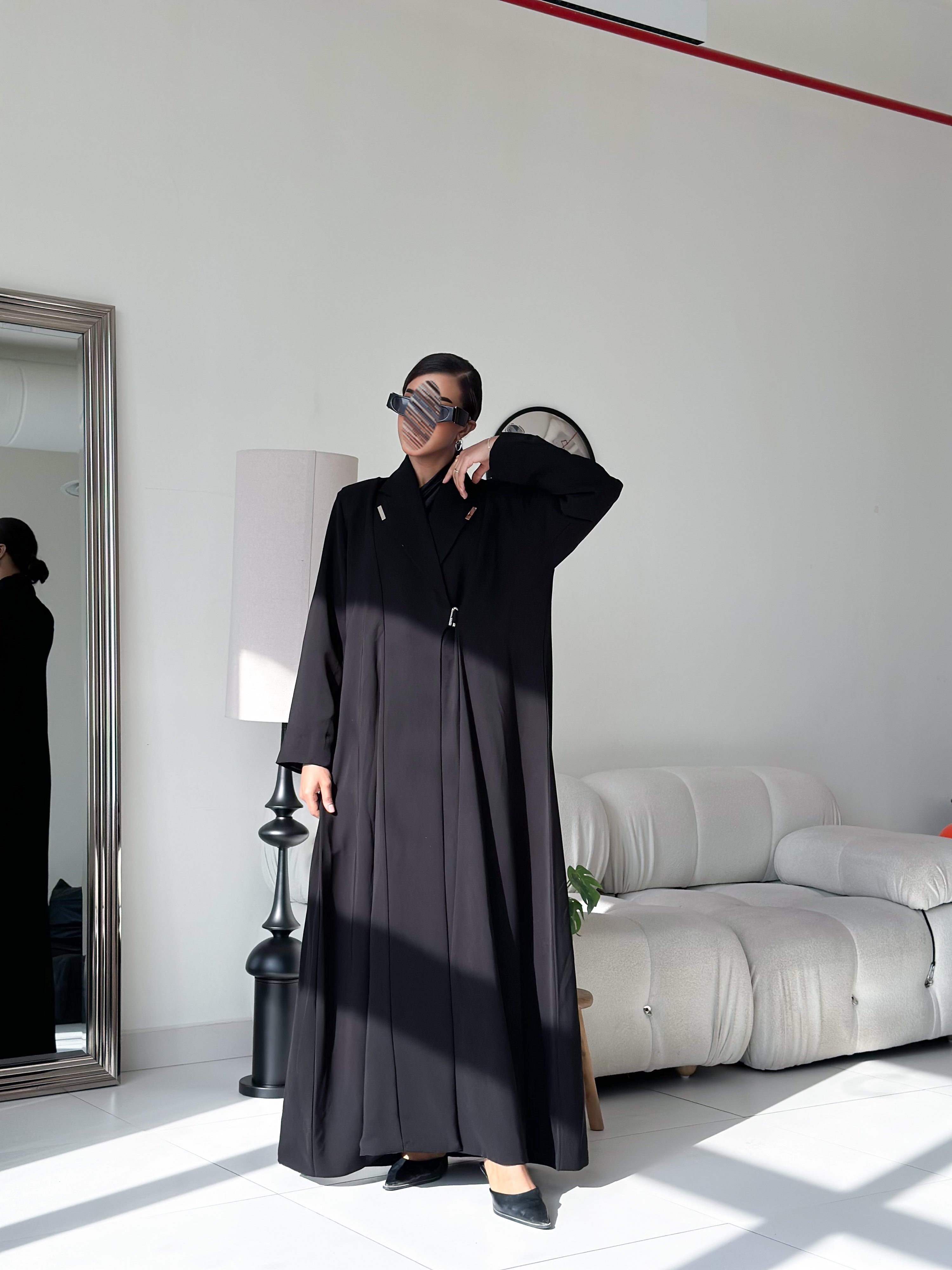 MW1798 - عباية بليزر بطريقة اغلاق مختلفة