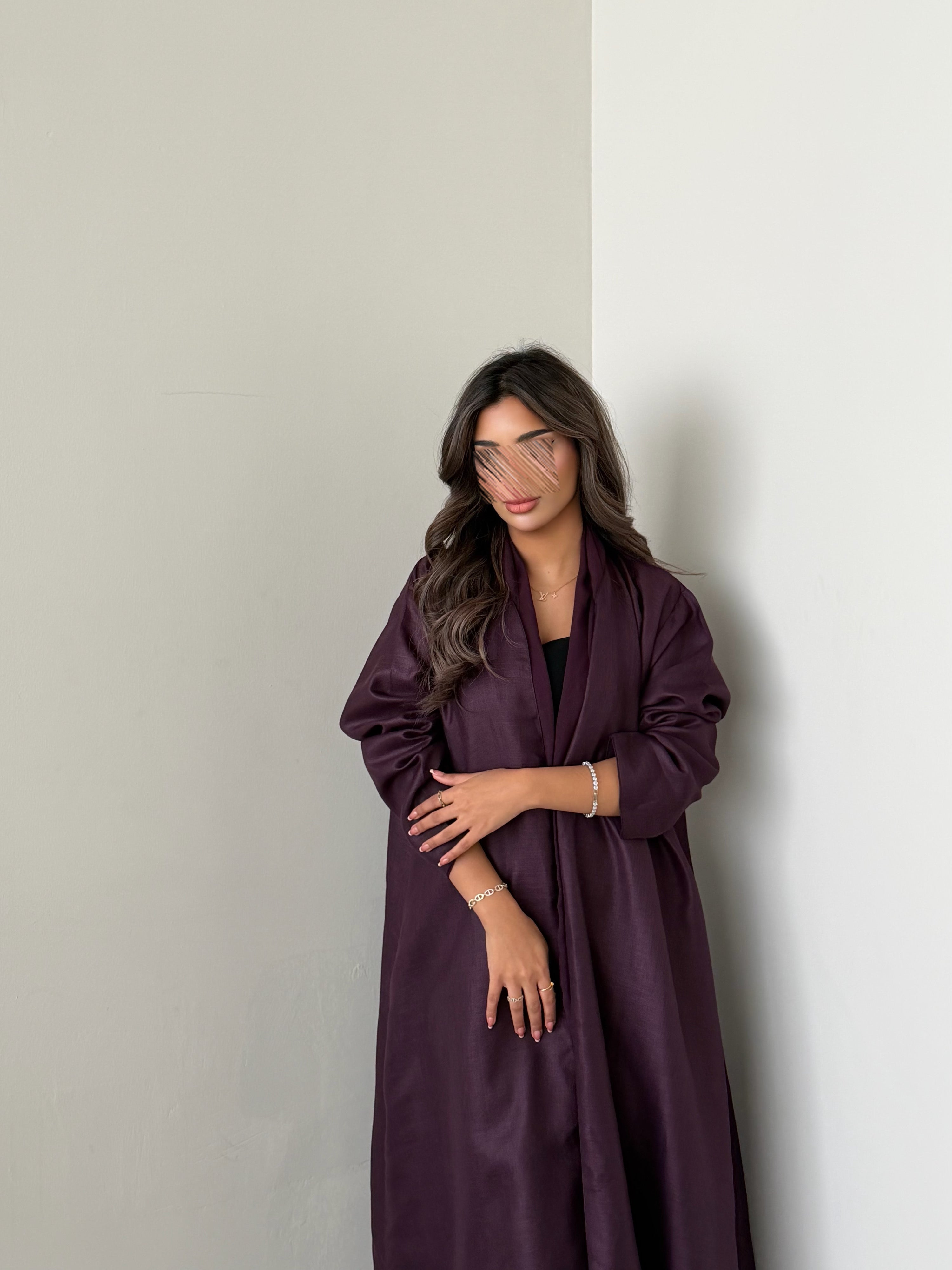 MWT1054 - عبايه موفي لنن - Aya