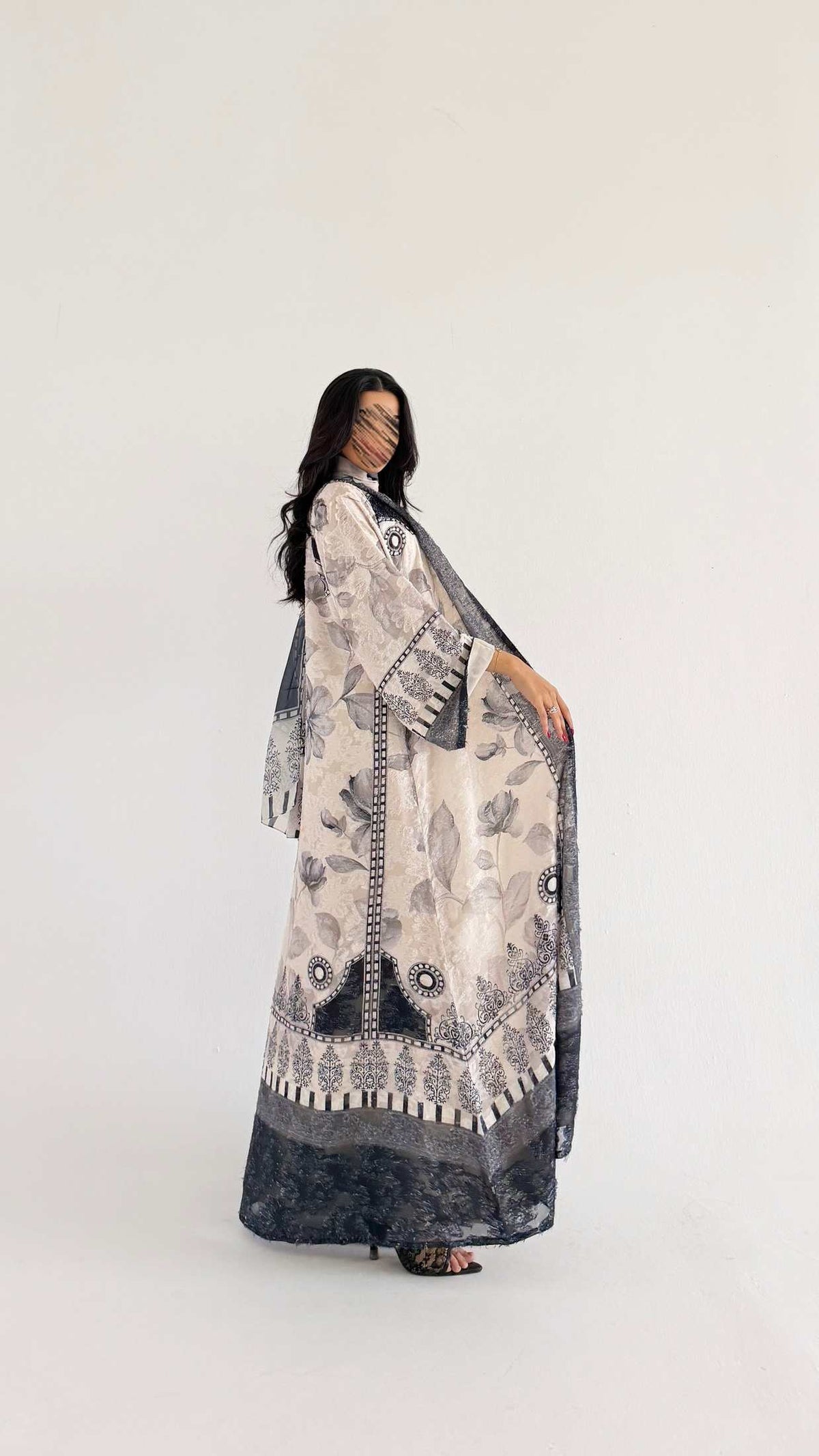 MWT1360 عباية طباعة | Printed Abaya - Aya