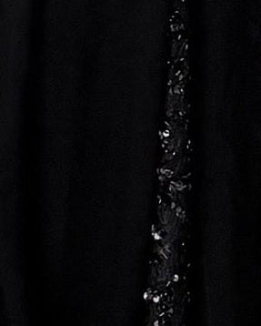 MWT2012 - عباية كريب أسود مع تدخيله دانتيل اسود - Aya