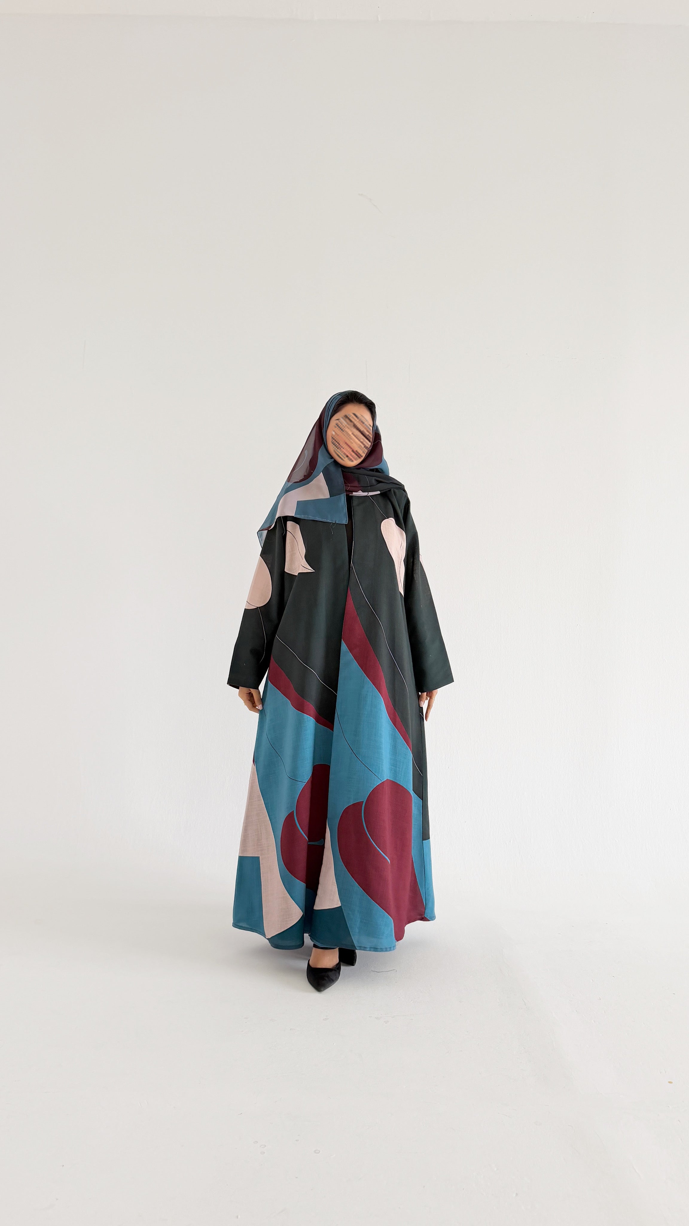 MWT1131 - عباية طباعة | Printed Abaya - Aya