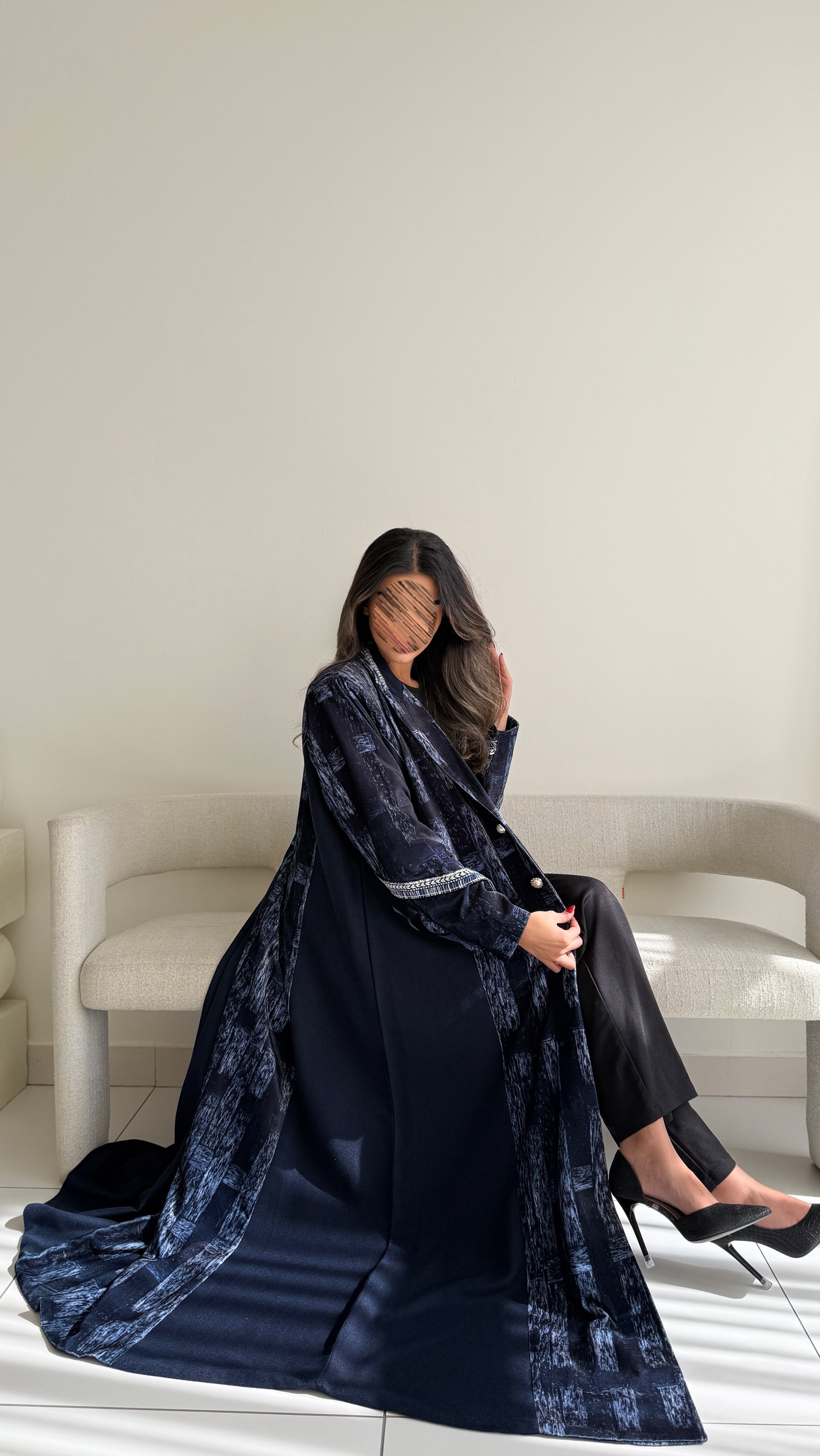 MWT753 - عباية بليزر برينت - Aya