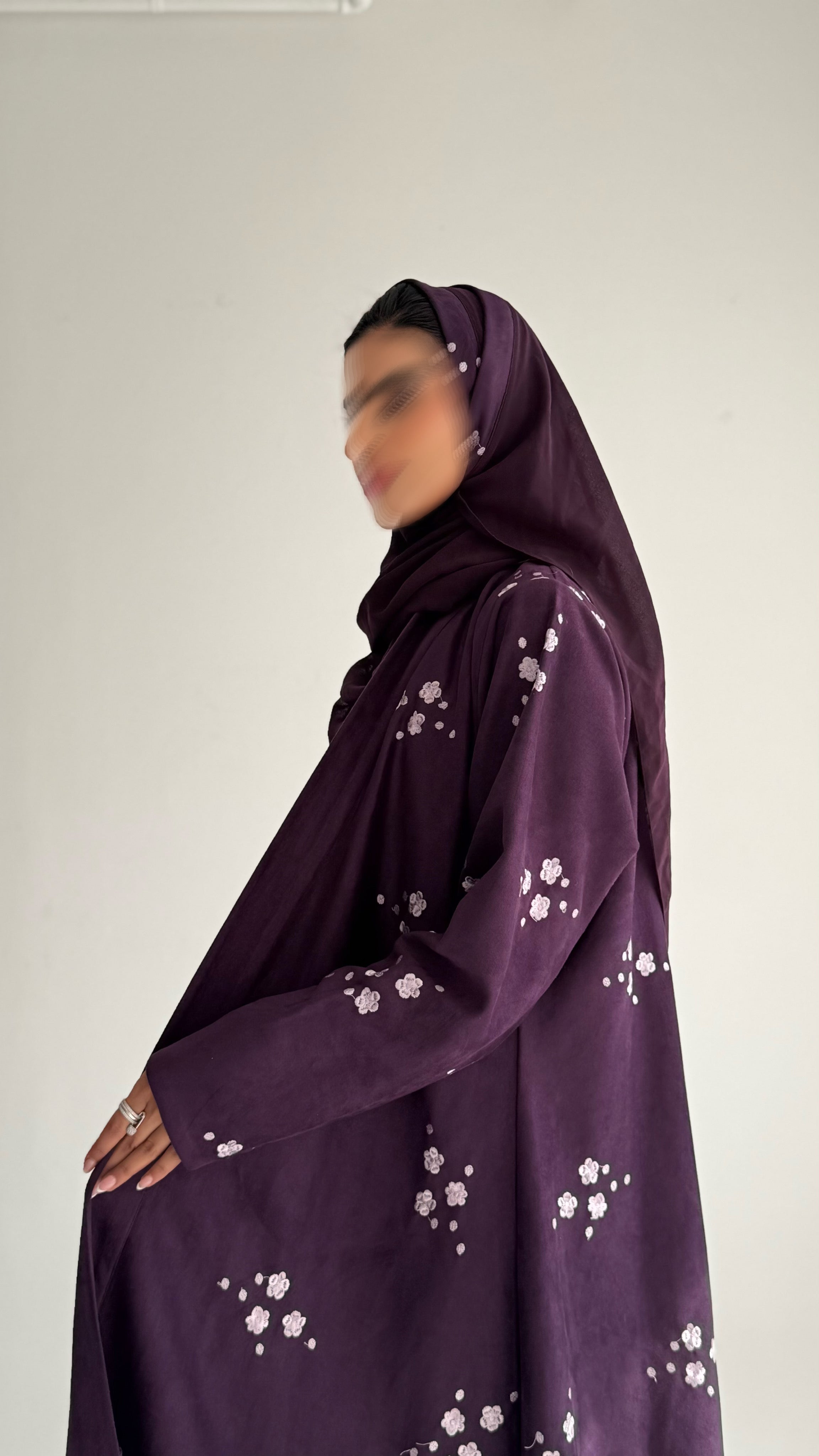 MWT691 -عباية شامواه تطريز - Aya