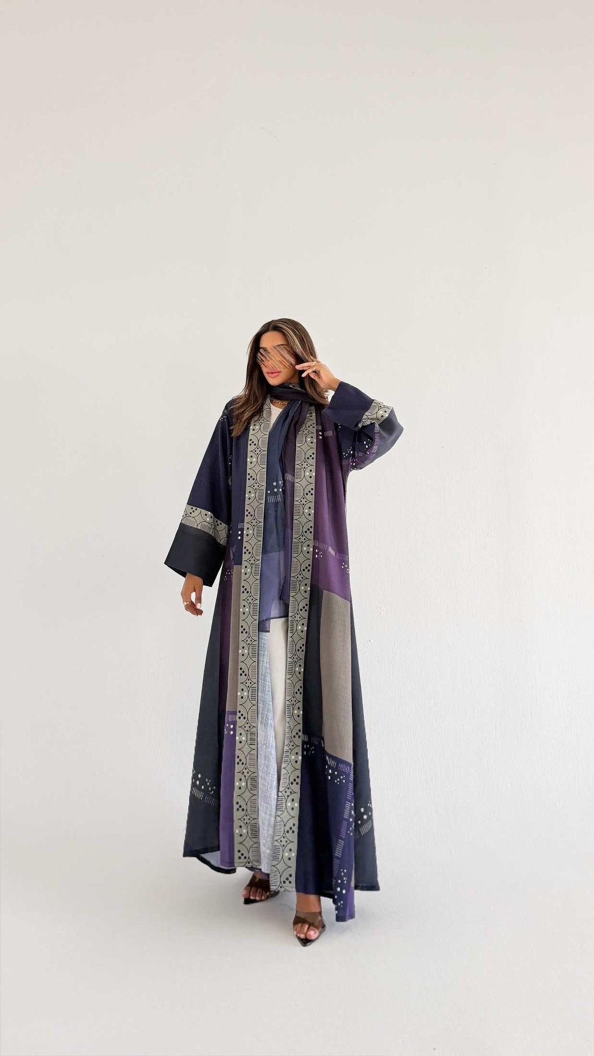 MWT1532 عباية طباعة | Printed Abaya - Aya