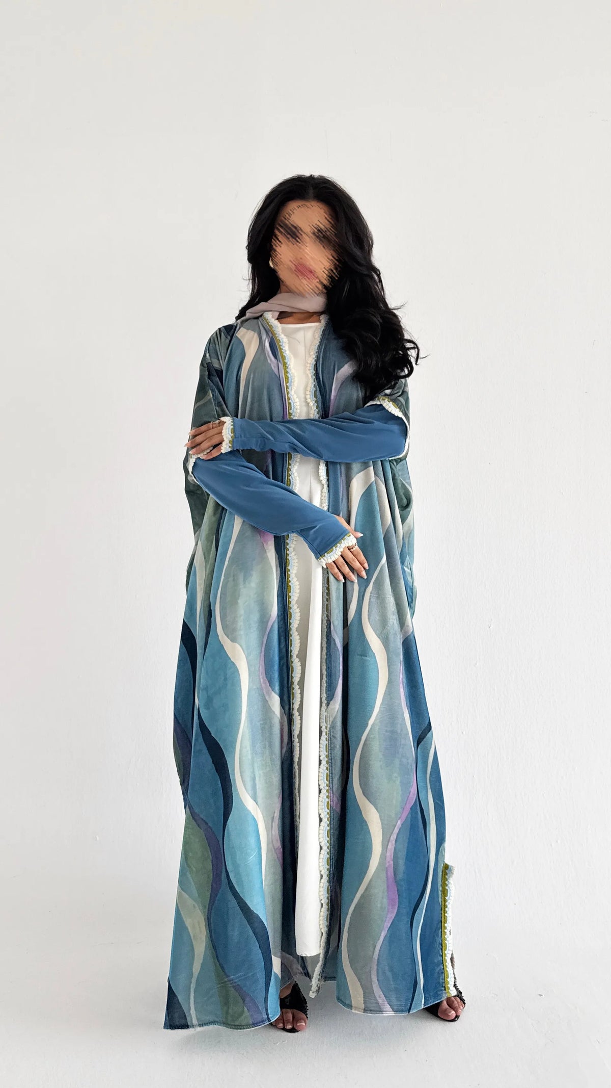 MWT2194 - عبايه طباعة شتوية - Aya