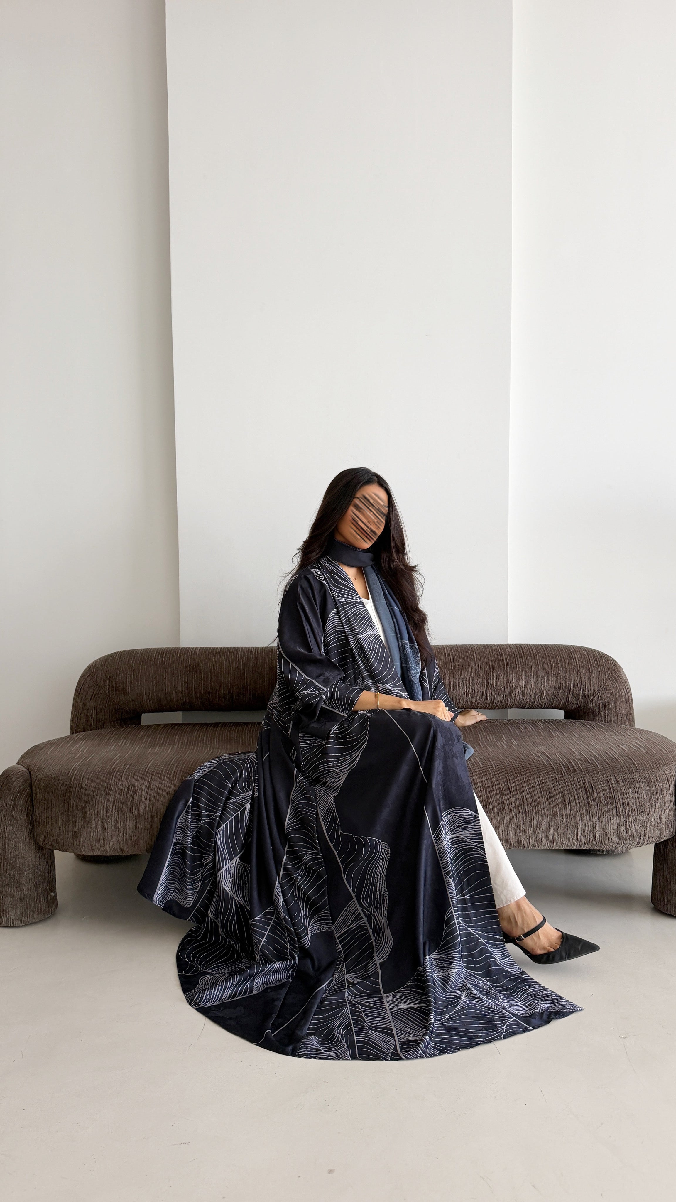 MWT1435 عباية طباعة | Printed Abaya - Aya
