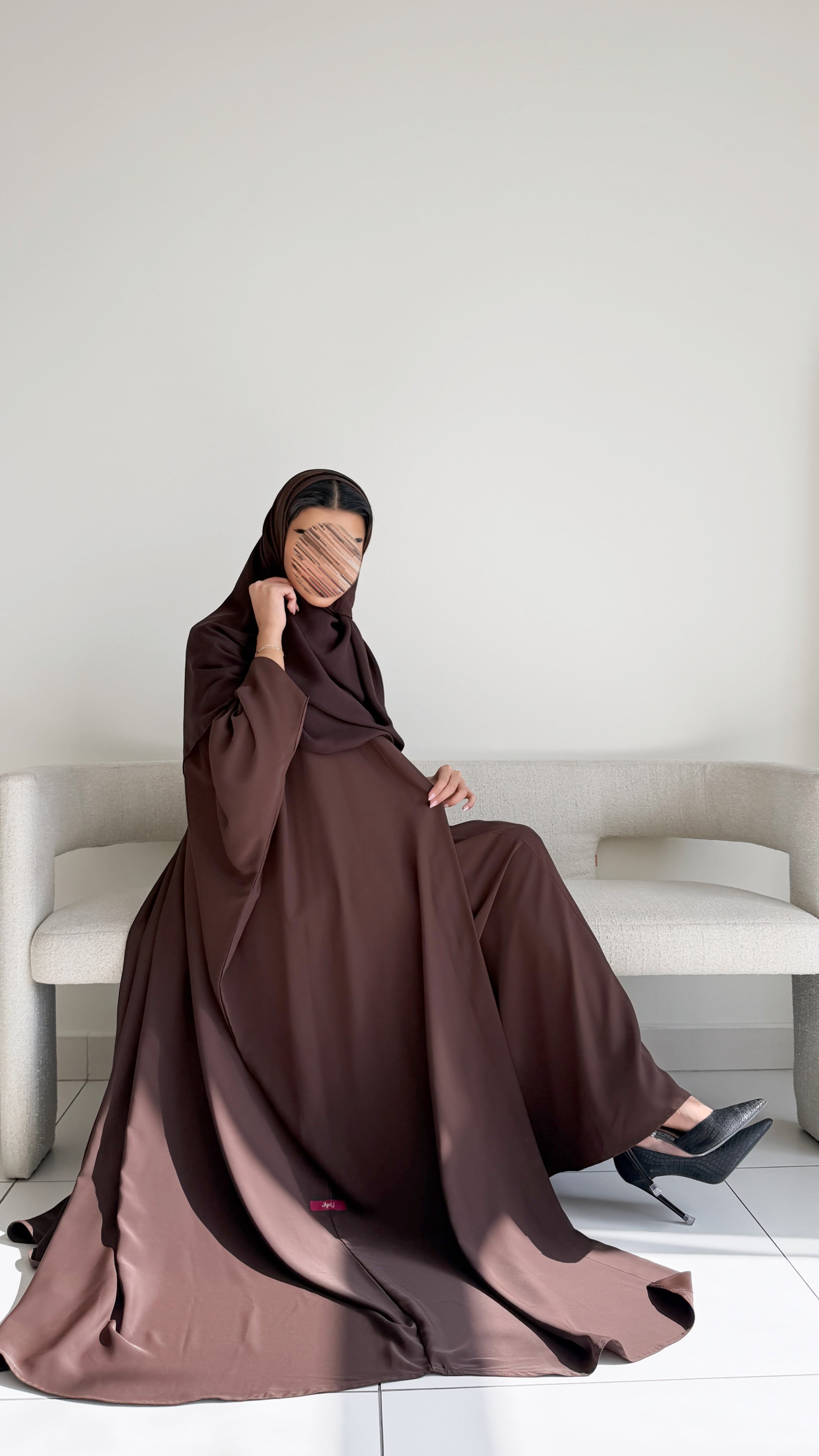 MW2014 - عباية كريب مع فستان كريب - Aya